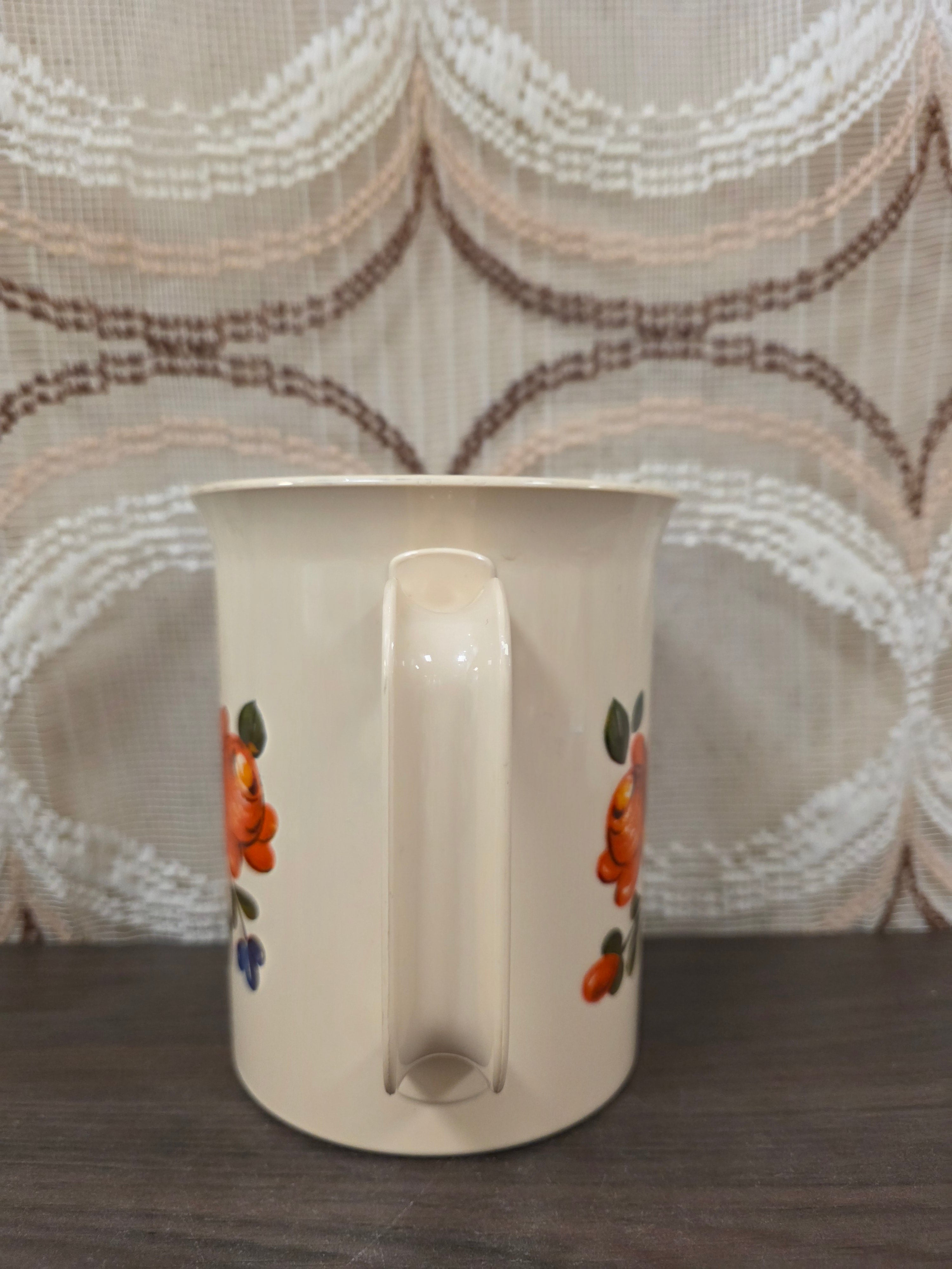 Vintage Emsa maatbeker bloemenprint jaren 70