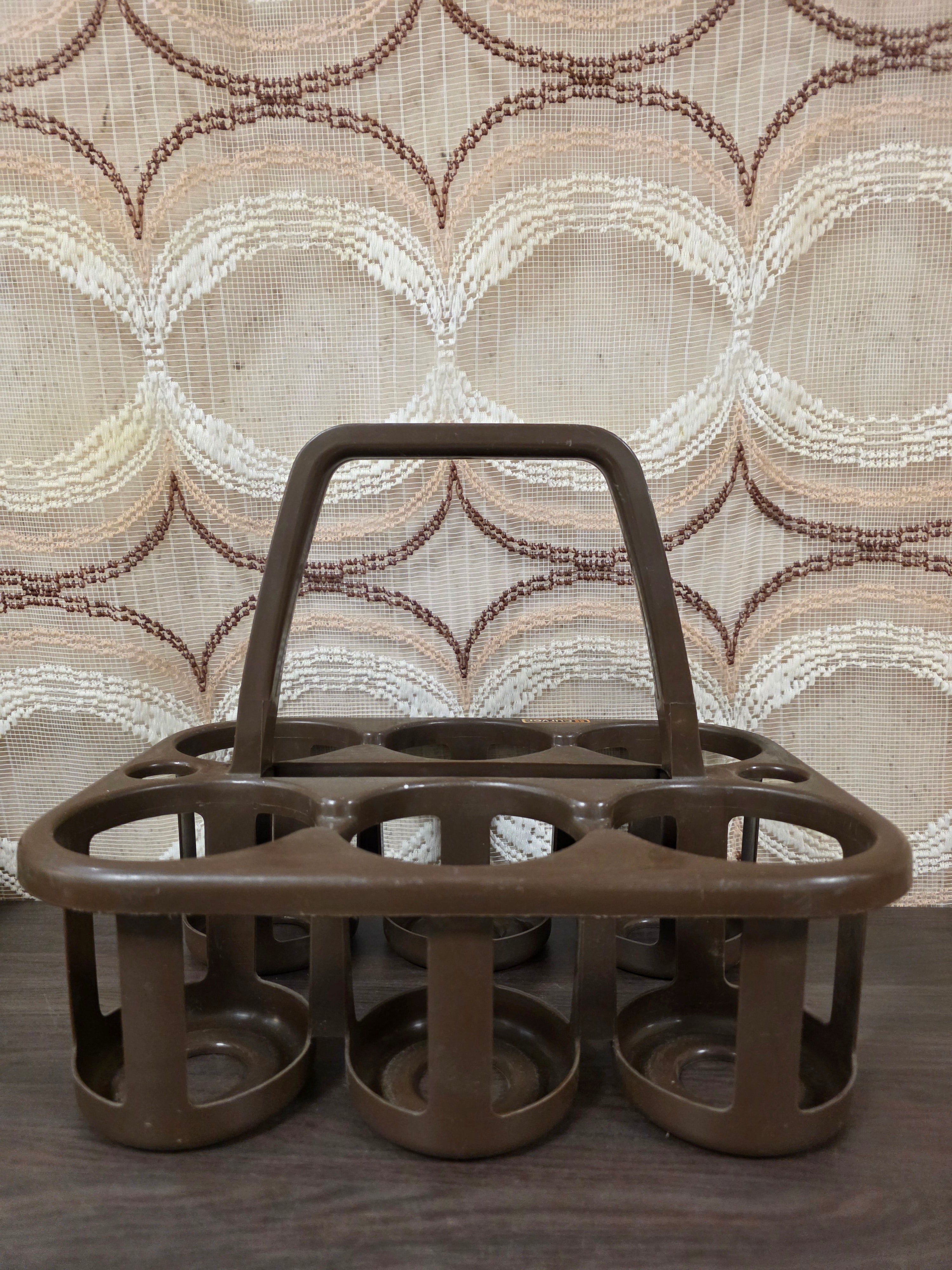 Curver bruin flessenrek kunststof met handvat