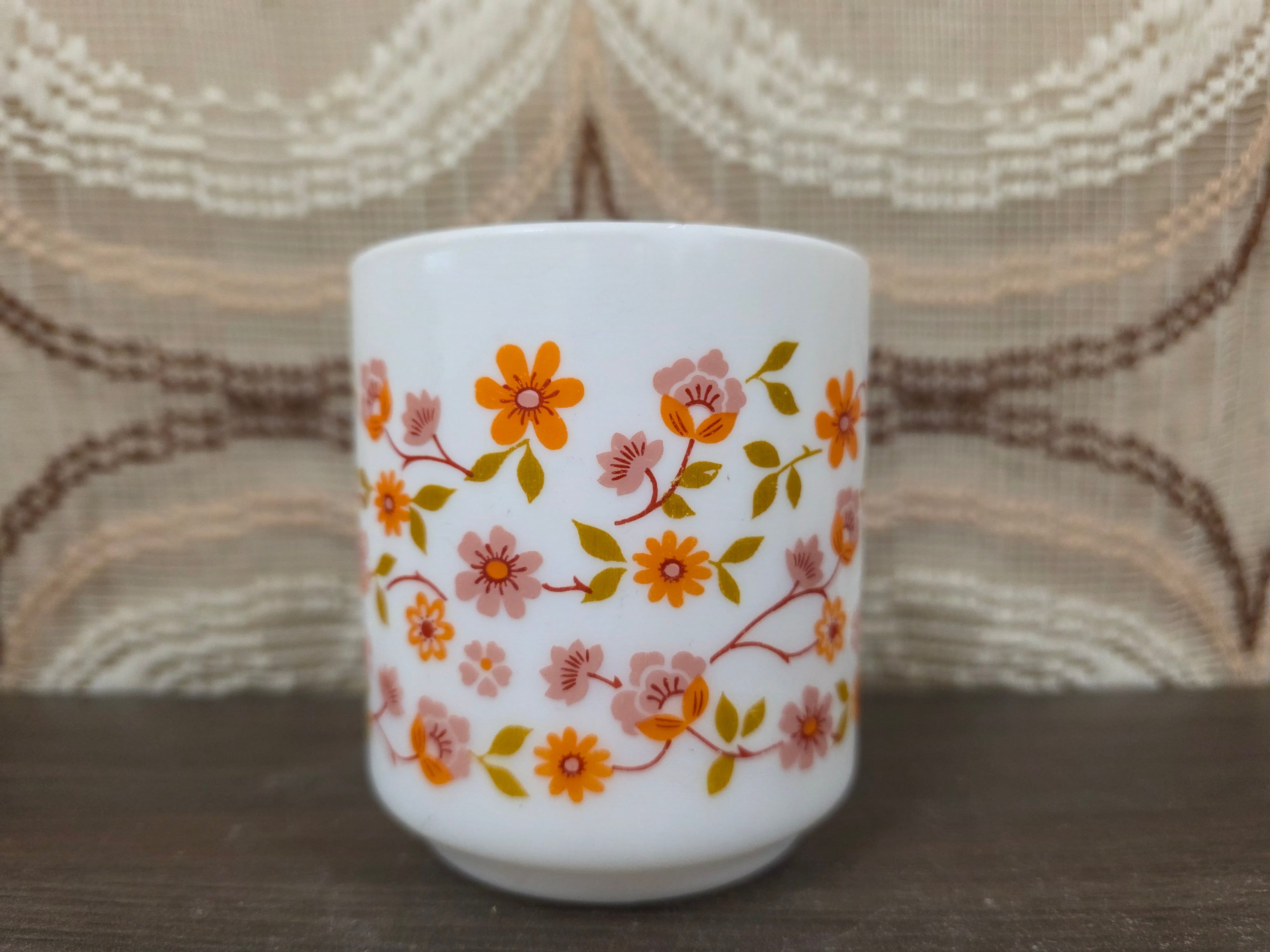 Arcopal Scania koffiebeker bloem oranje