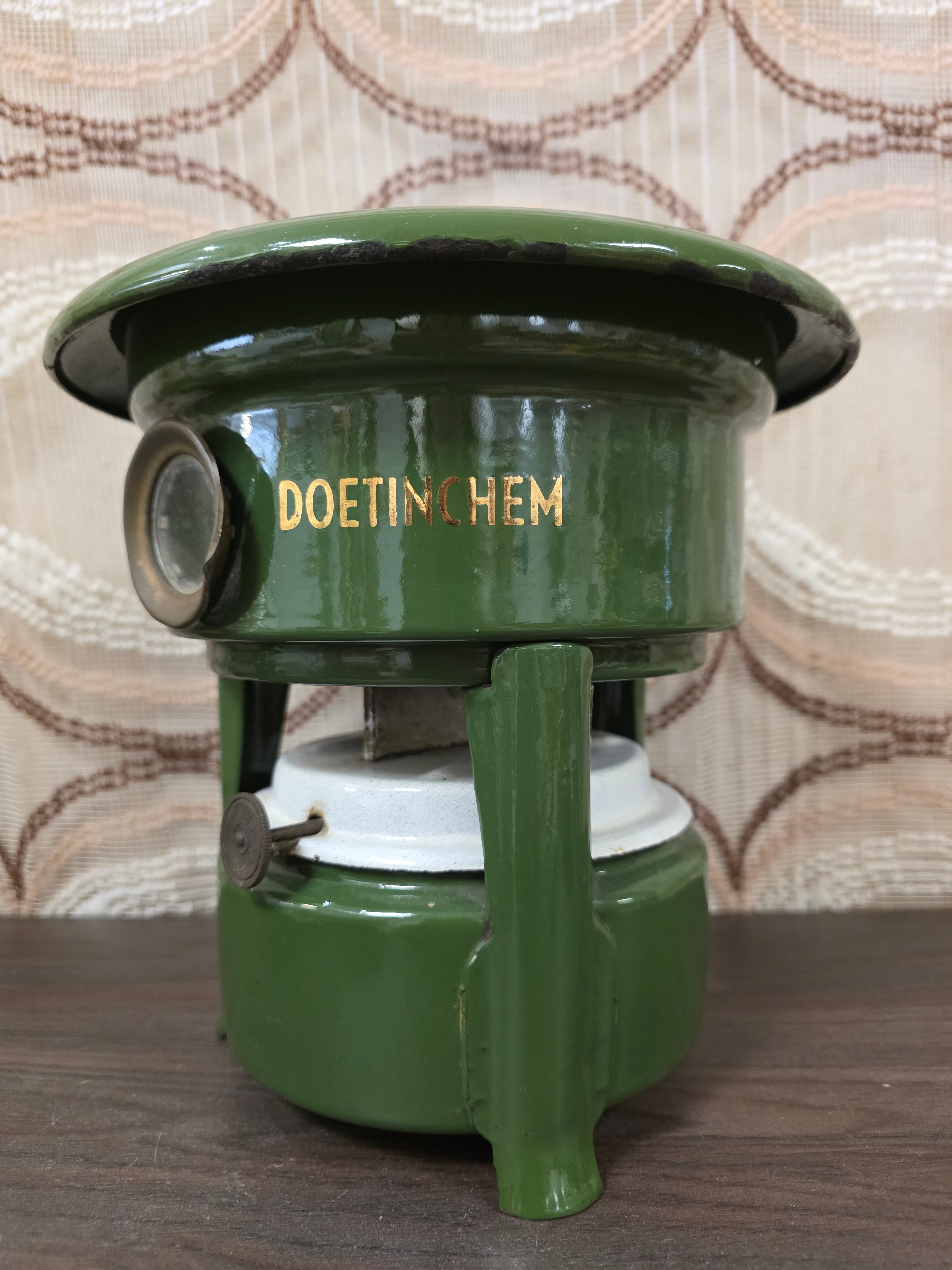 Petroleumstel Beccon Doetinchem donkergroen 1 pits