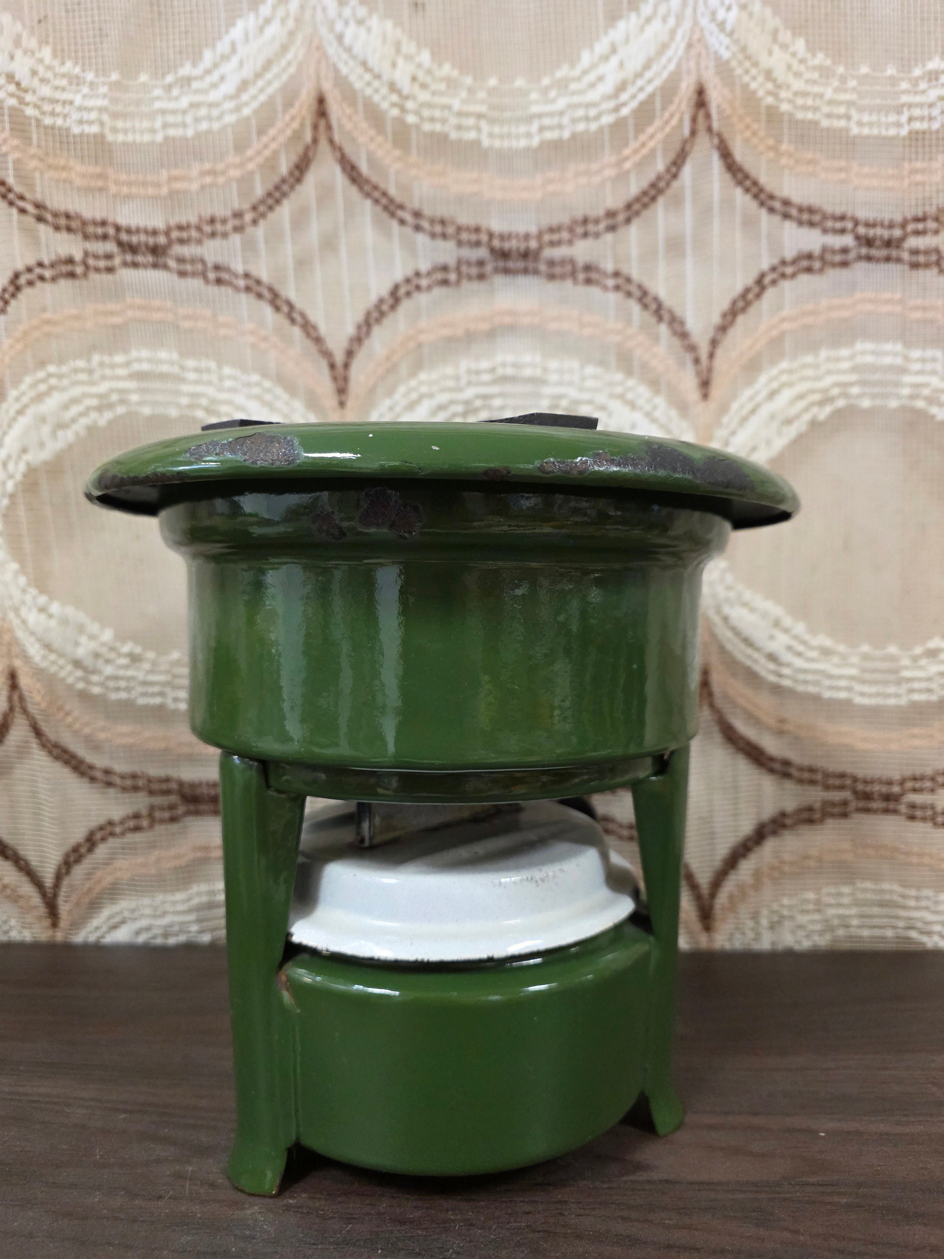 Petroleumstel Beccon Doetinchem donkergroen 1 pits