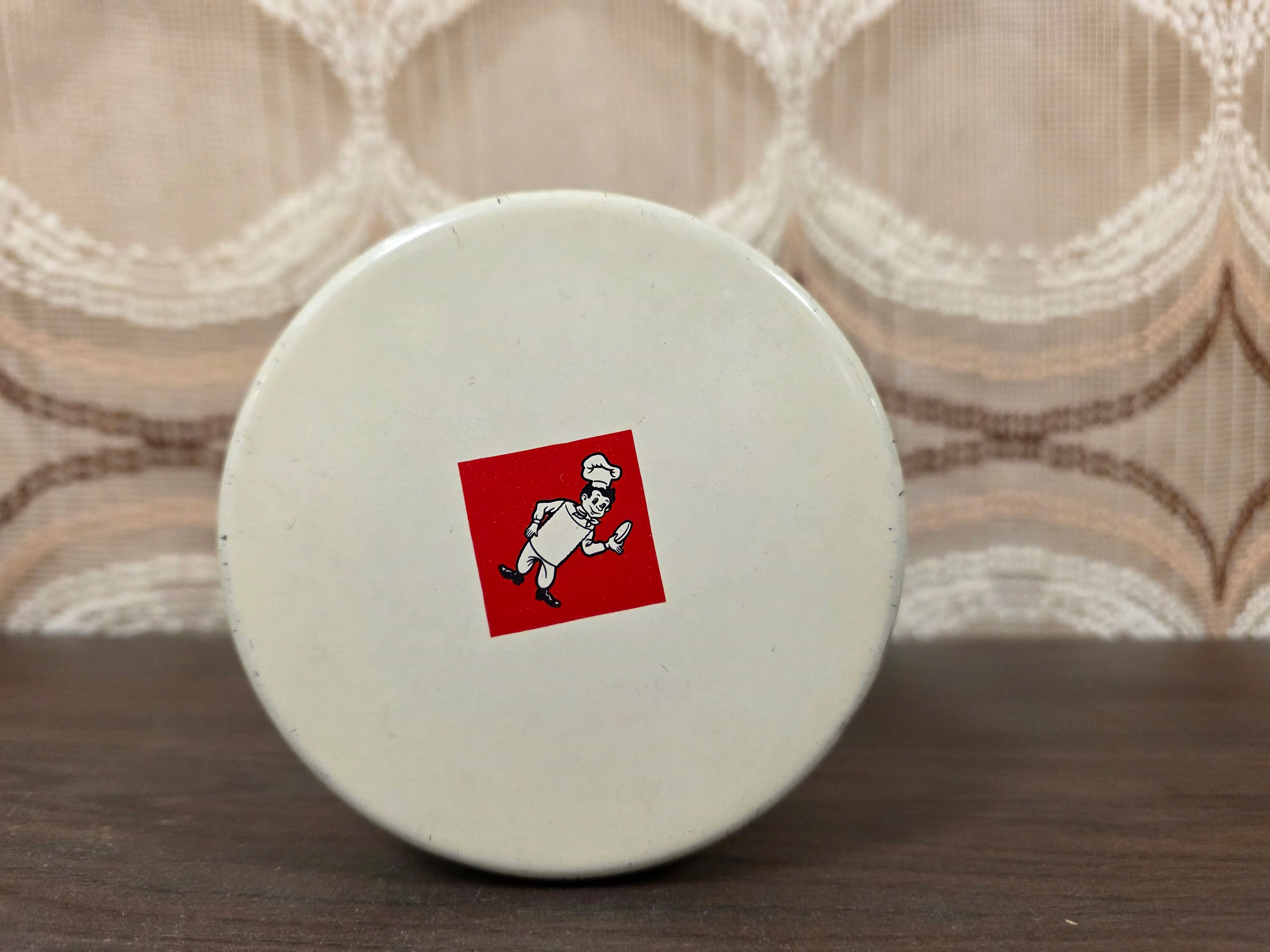 Vintage blik Fabeltjeskrant Bolletje Uil Raaf Vos jaren 60 70