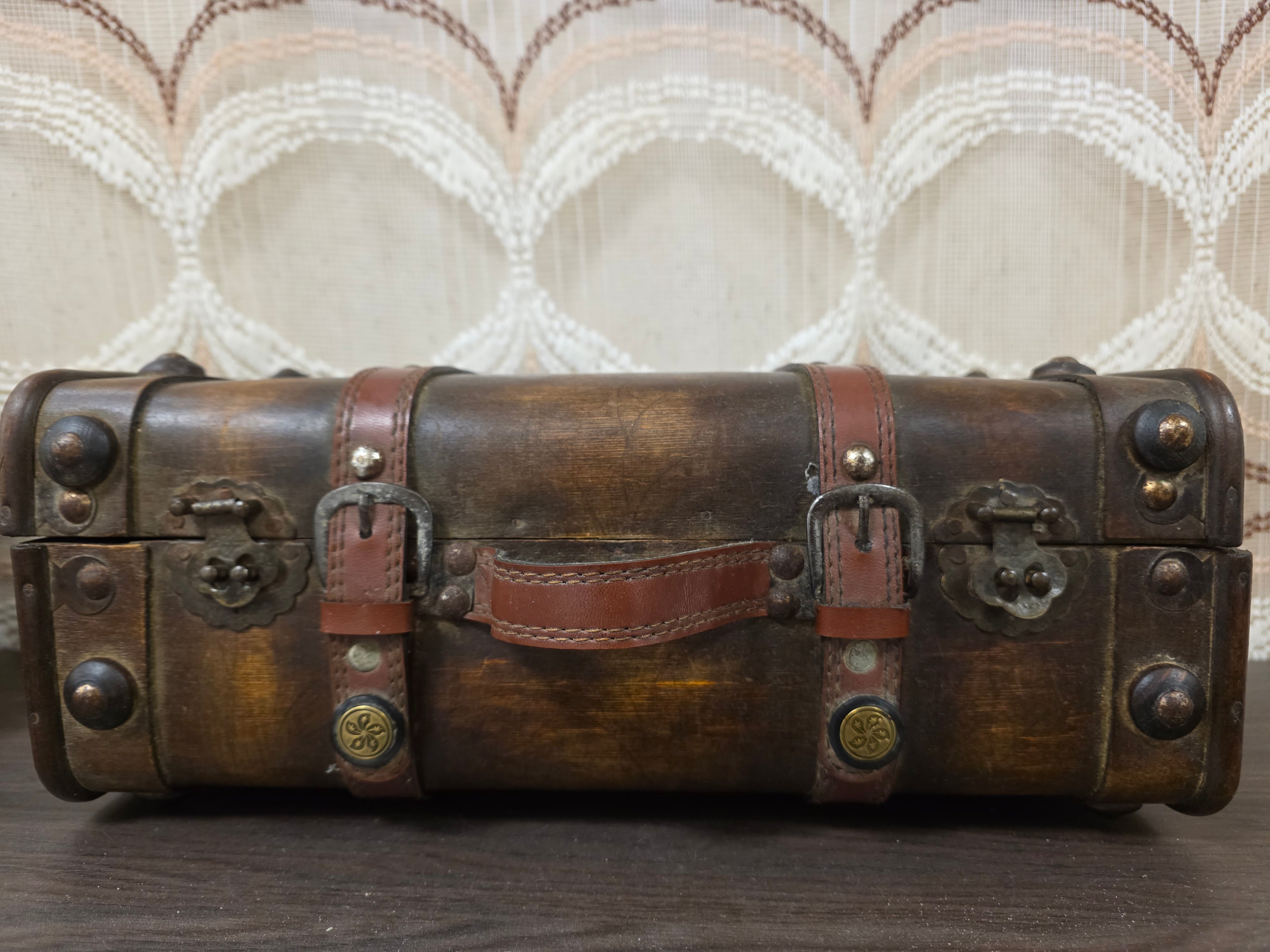 Vintage houten koffer decoratief