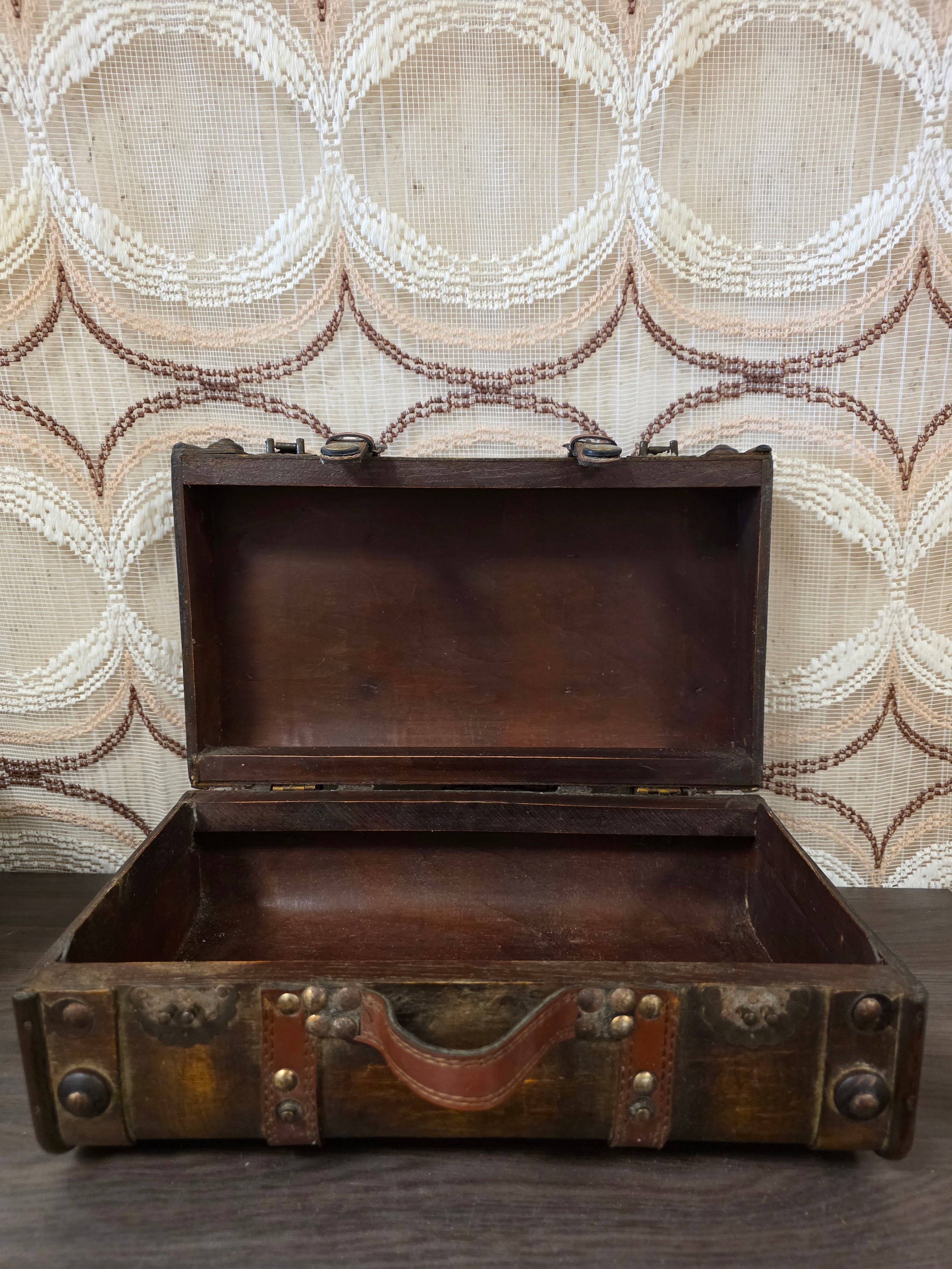 Vintage houten koffer decoratief