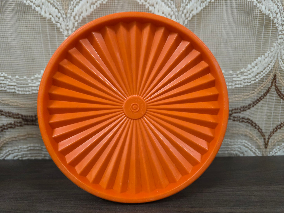 Tupperware oranje koektrommel