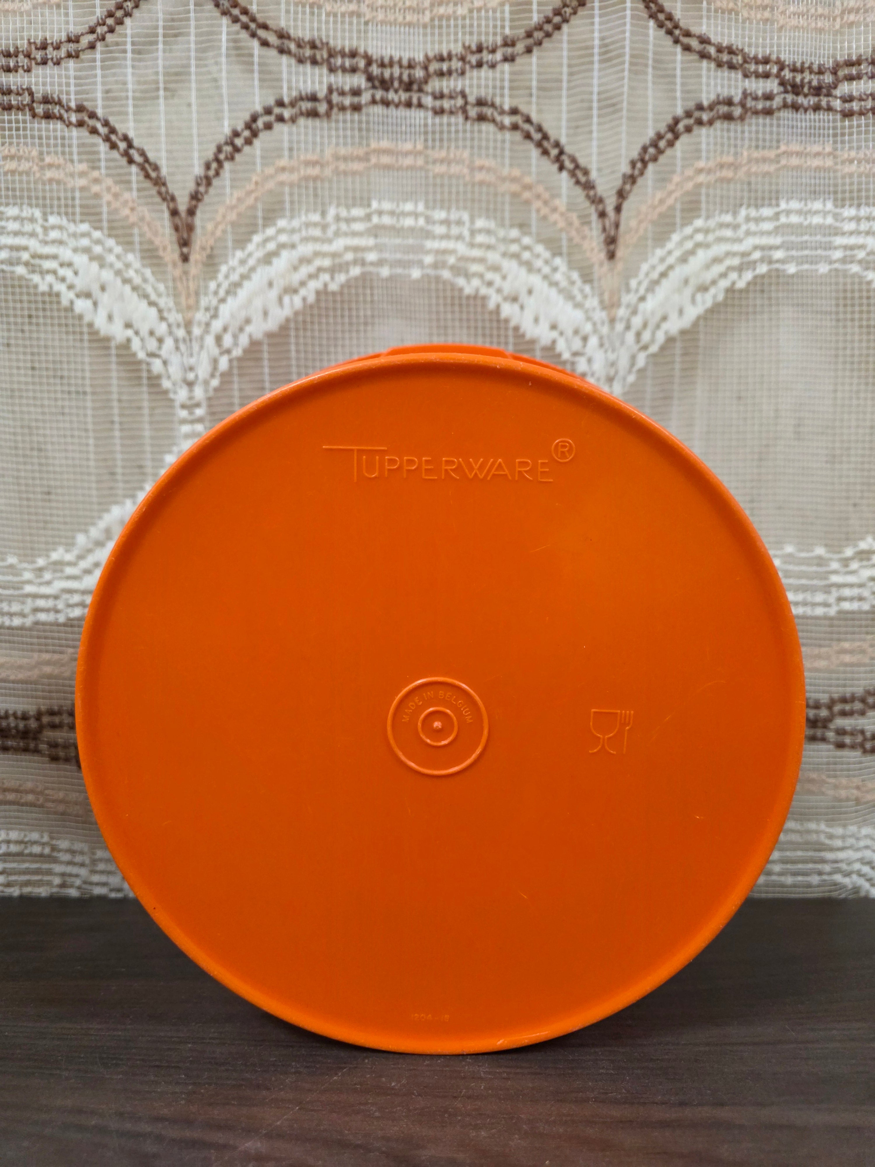 Tupperware oranje koektrommel