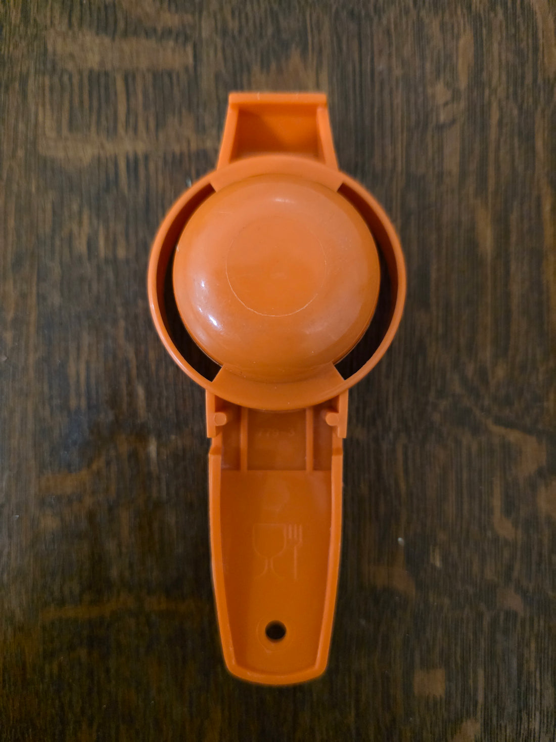 Tupperware oranje eierscheider