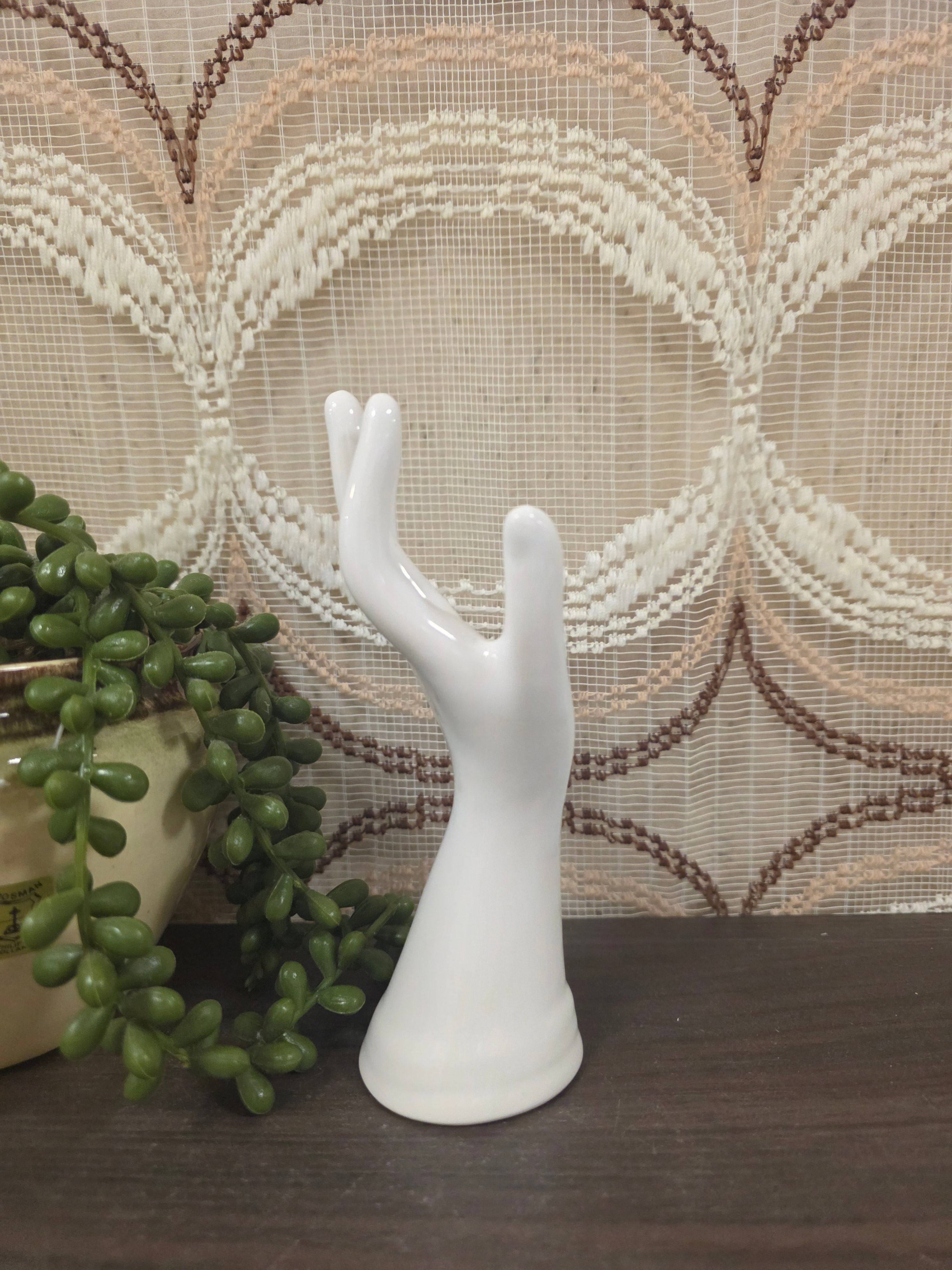 Sieradenhouder hand wit – ringenhouder