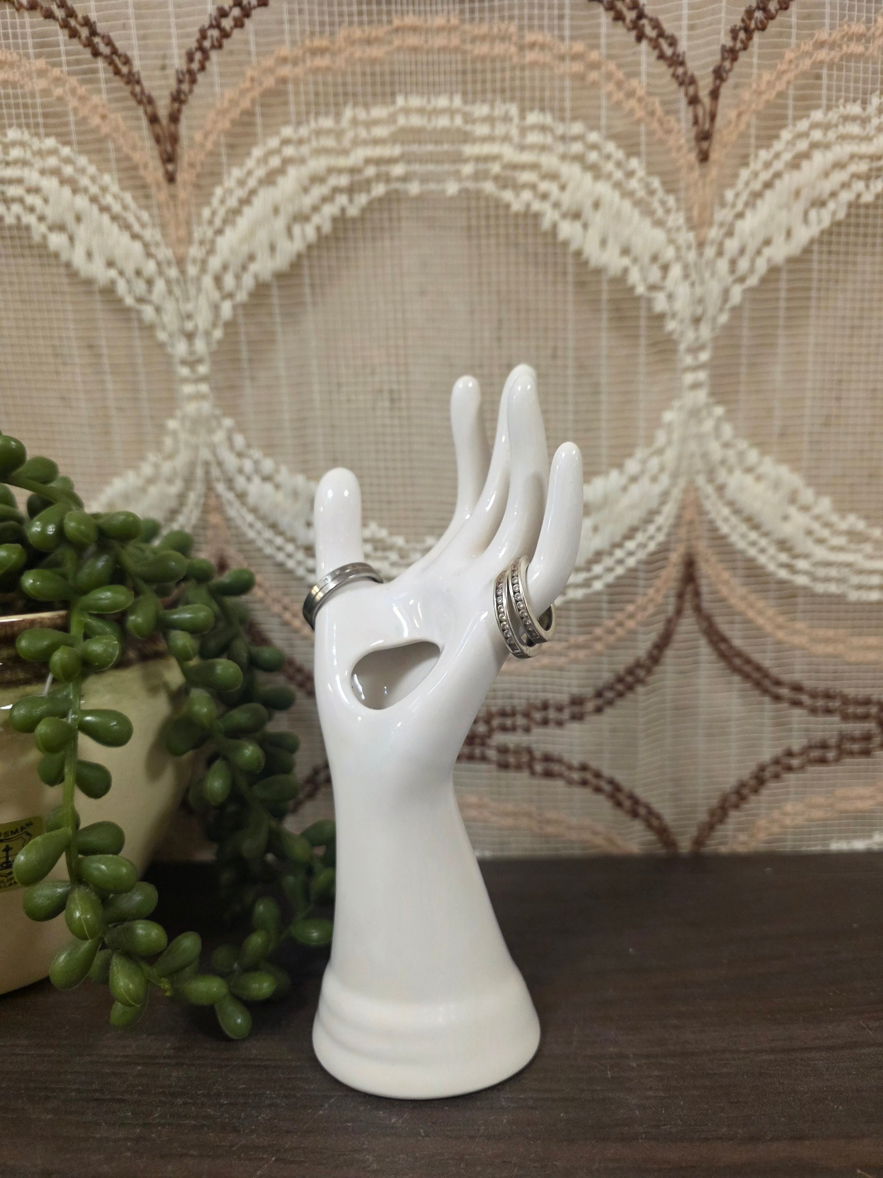 Sieradenhouder hand wit – ringenhouder