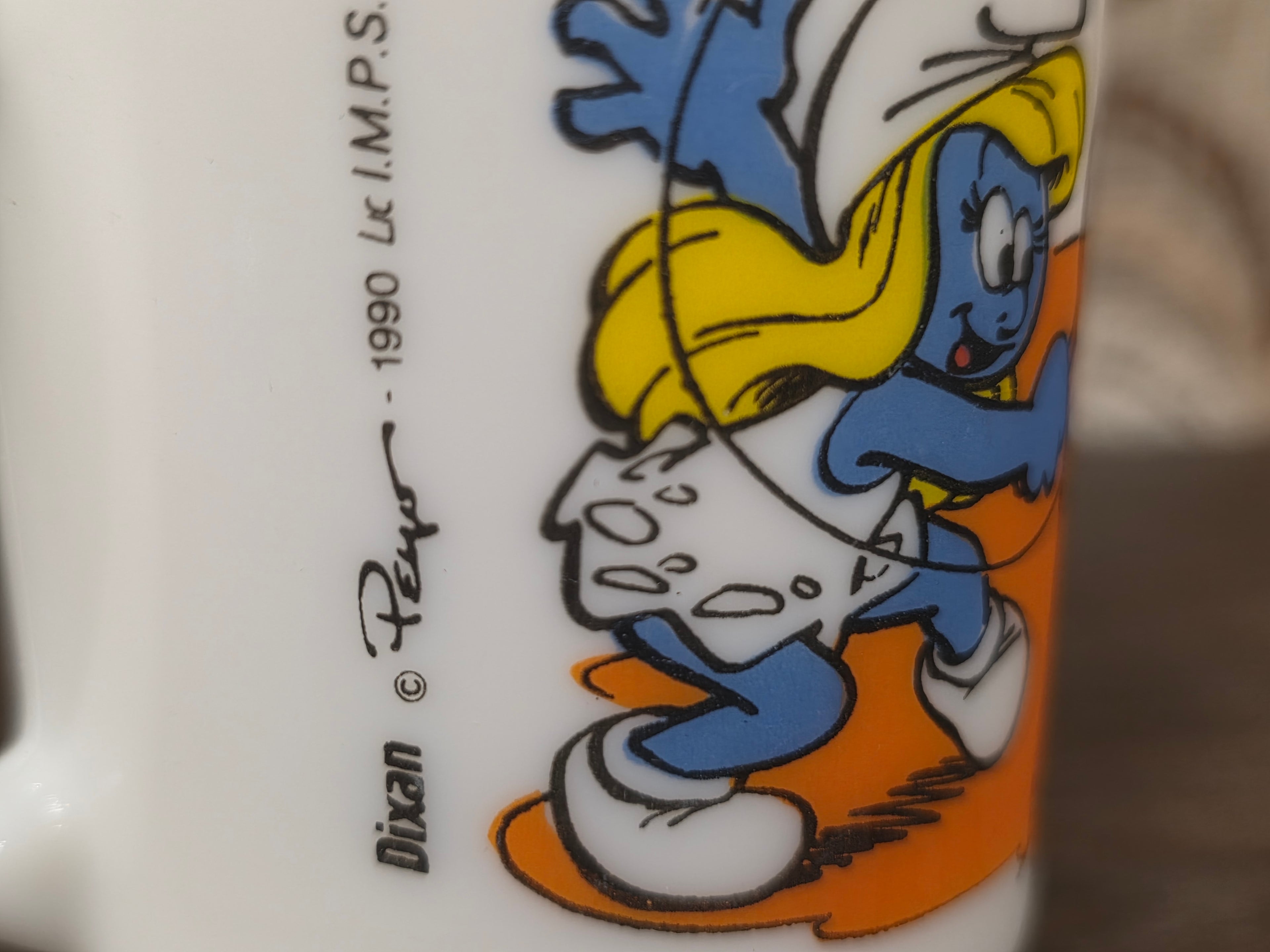 Arcopal beker Smurfen Dixan 1990 tennis