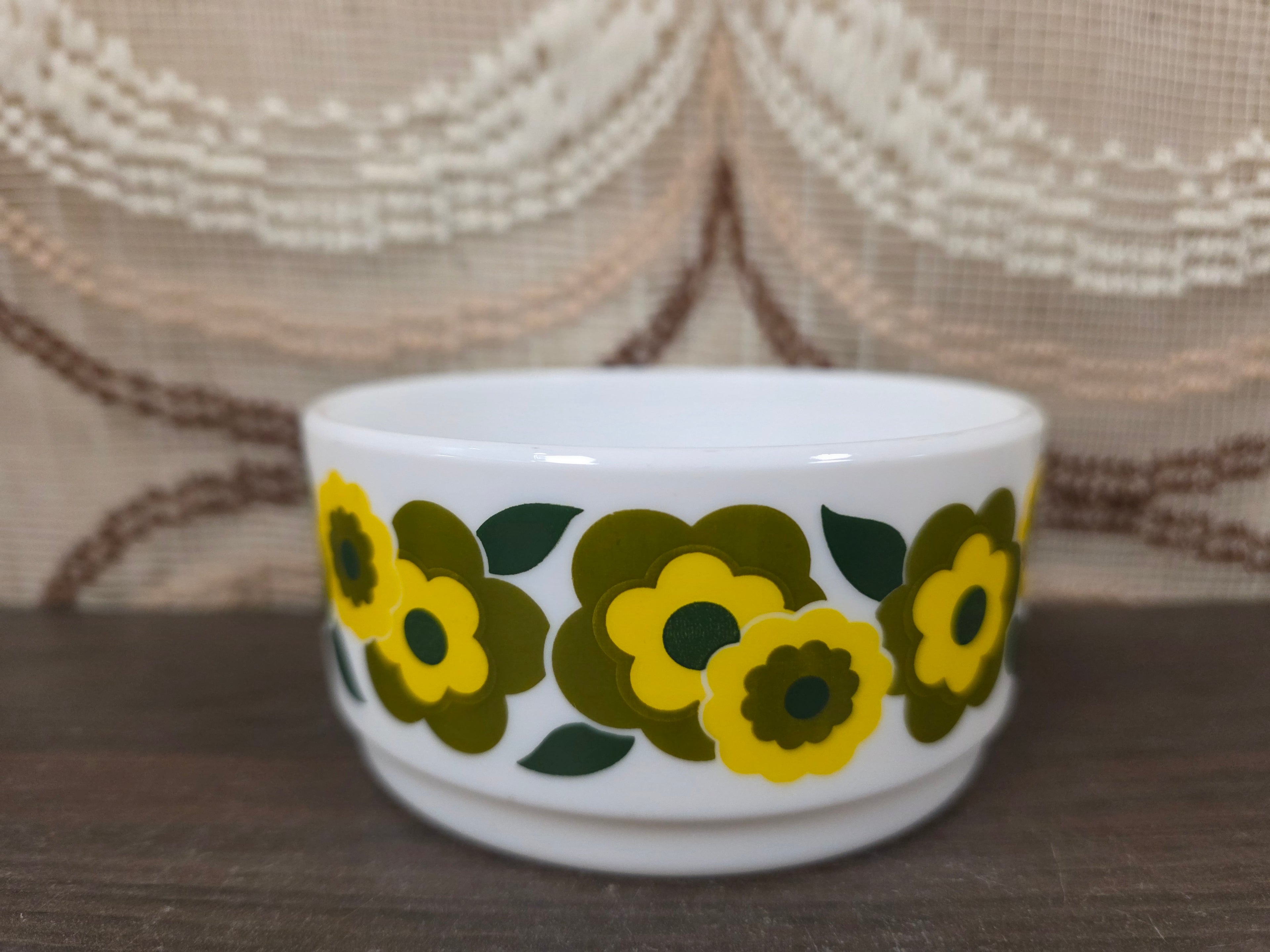 Arcopal Lotus schaaltje bloemen geel groen