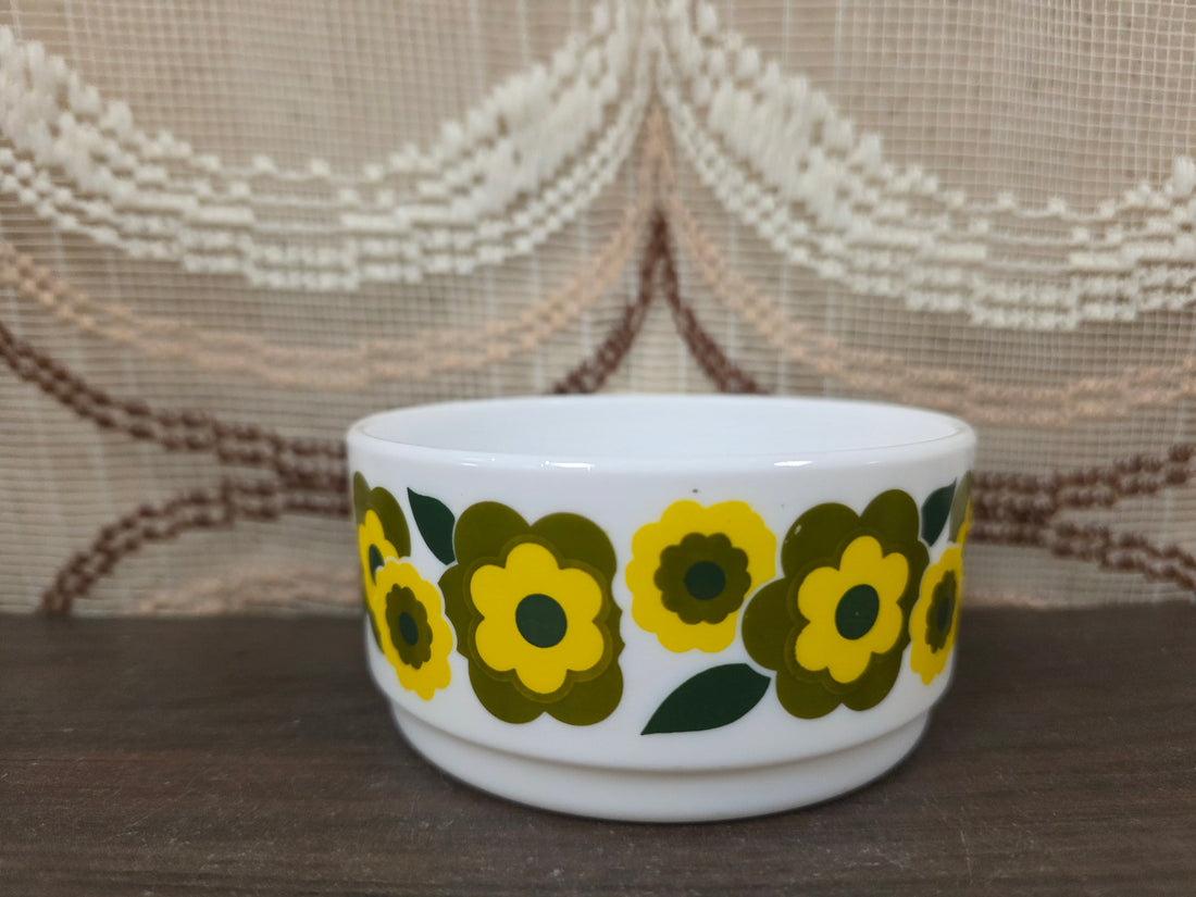 Arcopal Lotus schaaltje bloemen geel groen