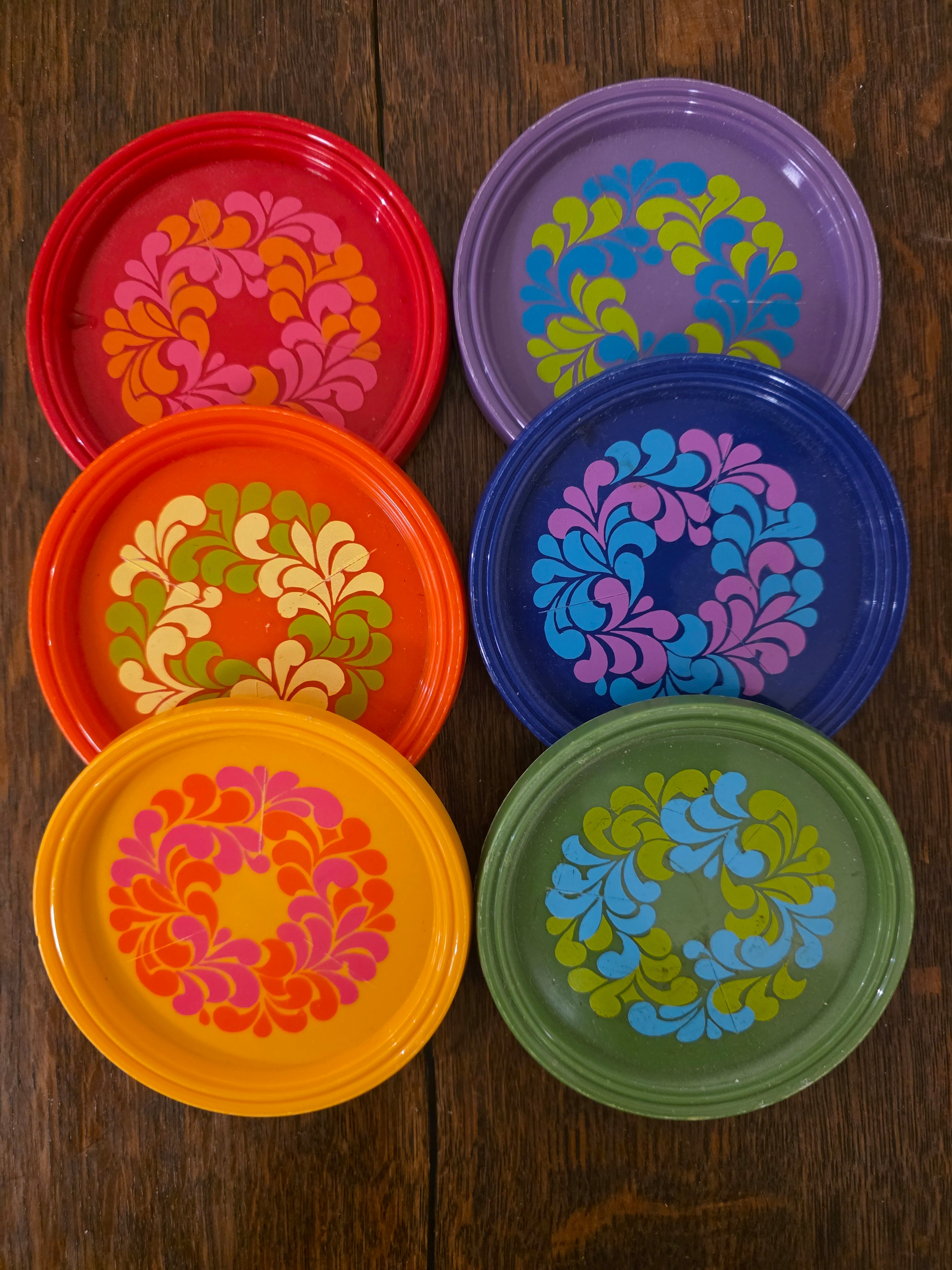 Vintage Emsa onderzetters set van 6