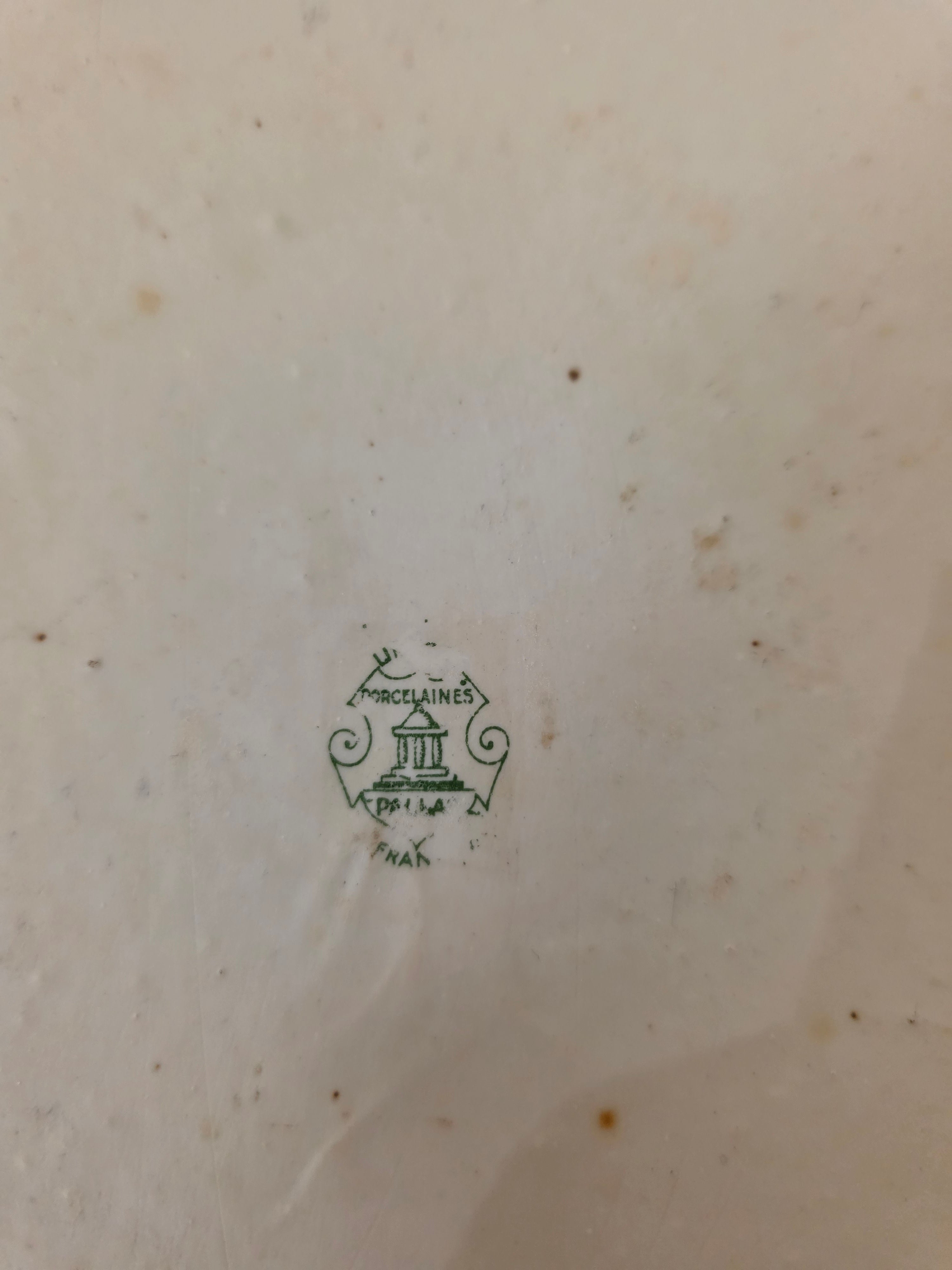 Vintage Porcelaines de Paris schaal fruitdecor