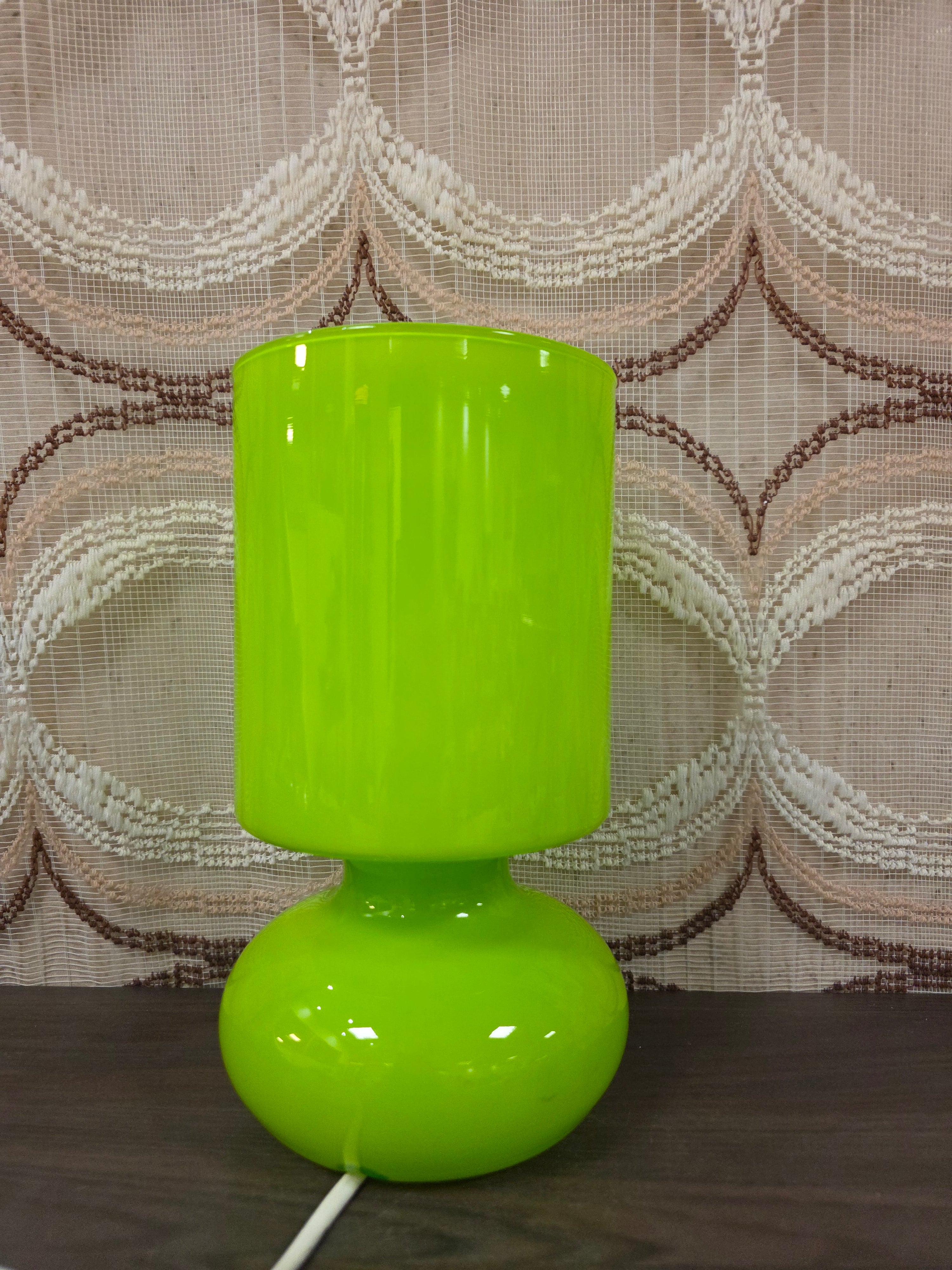 Vintage IKEA Lykta mushroom lamp groen