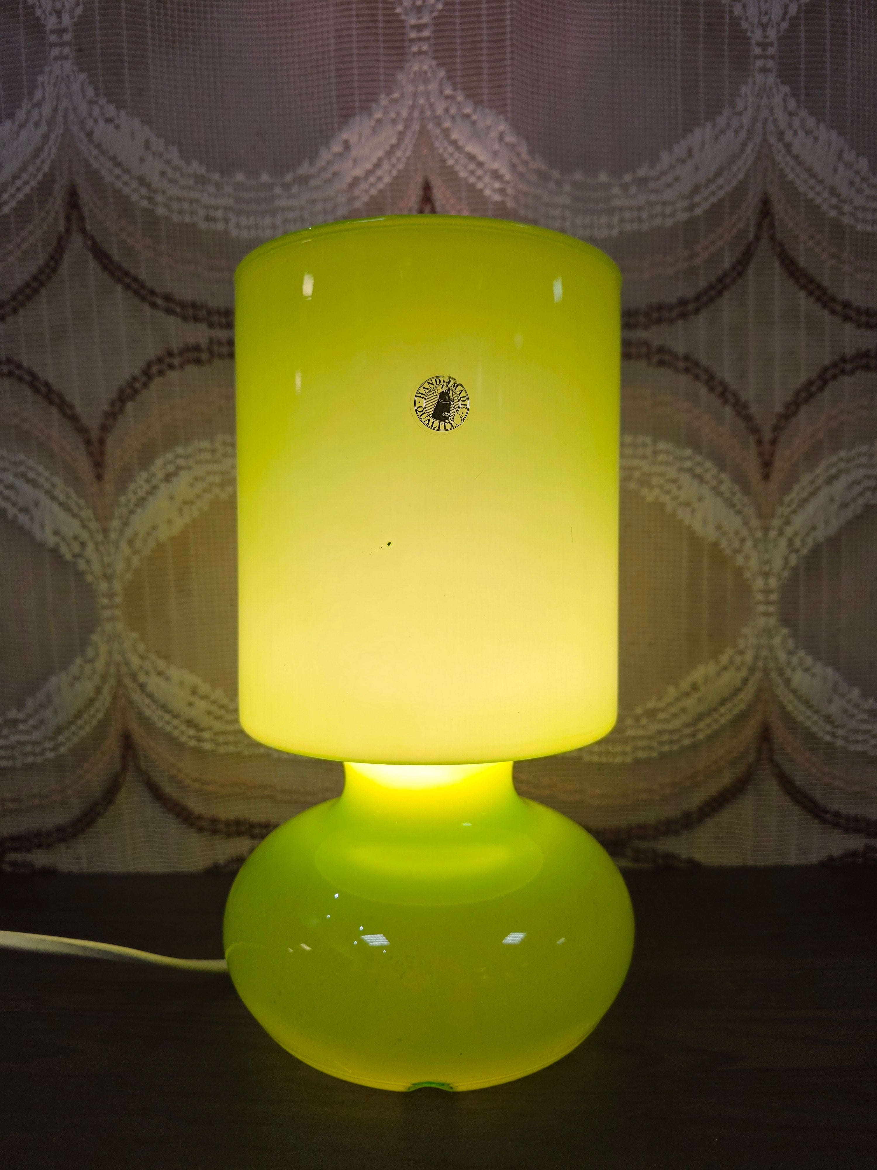 Vintage IKEA Lykta mushroom lamp groen