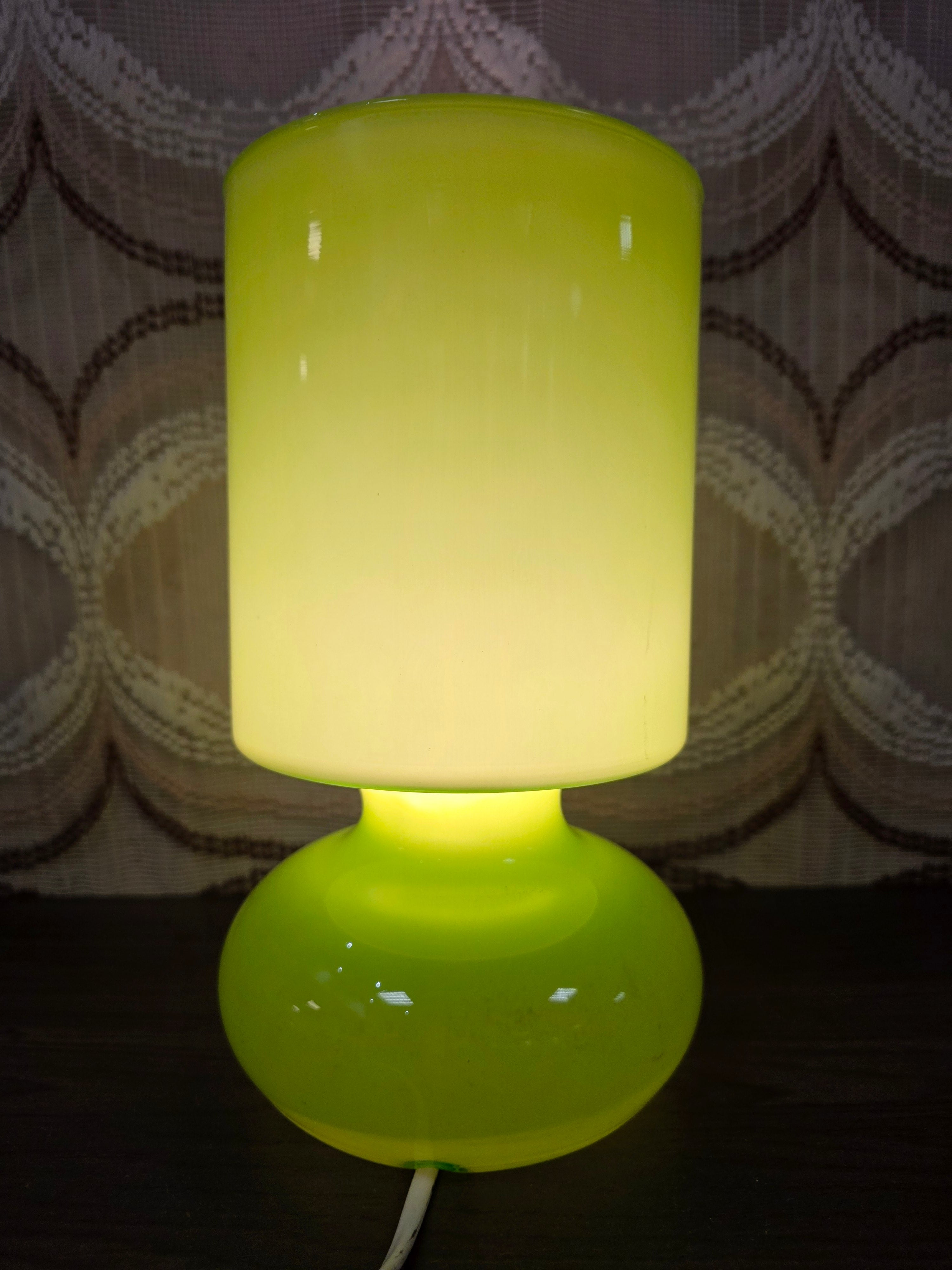 Vintage IKEA Lykta mushroom lamp groen