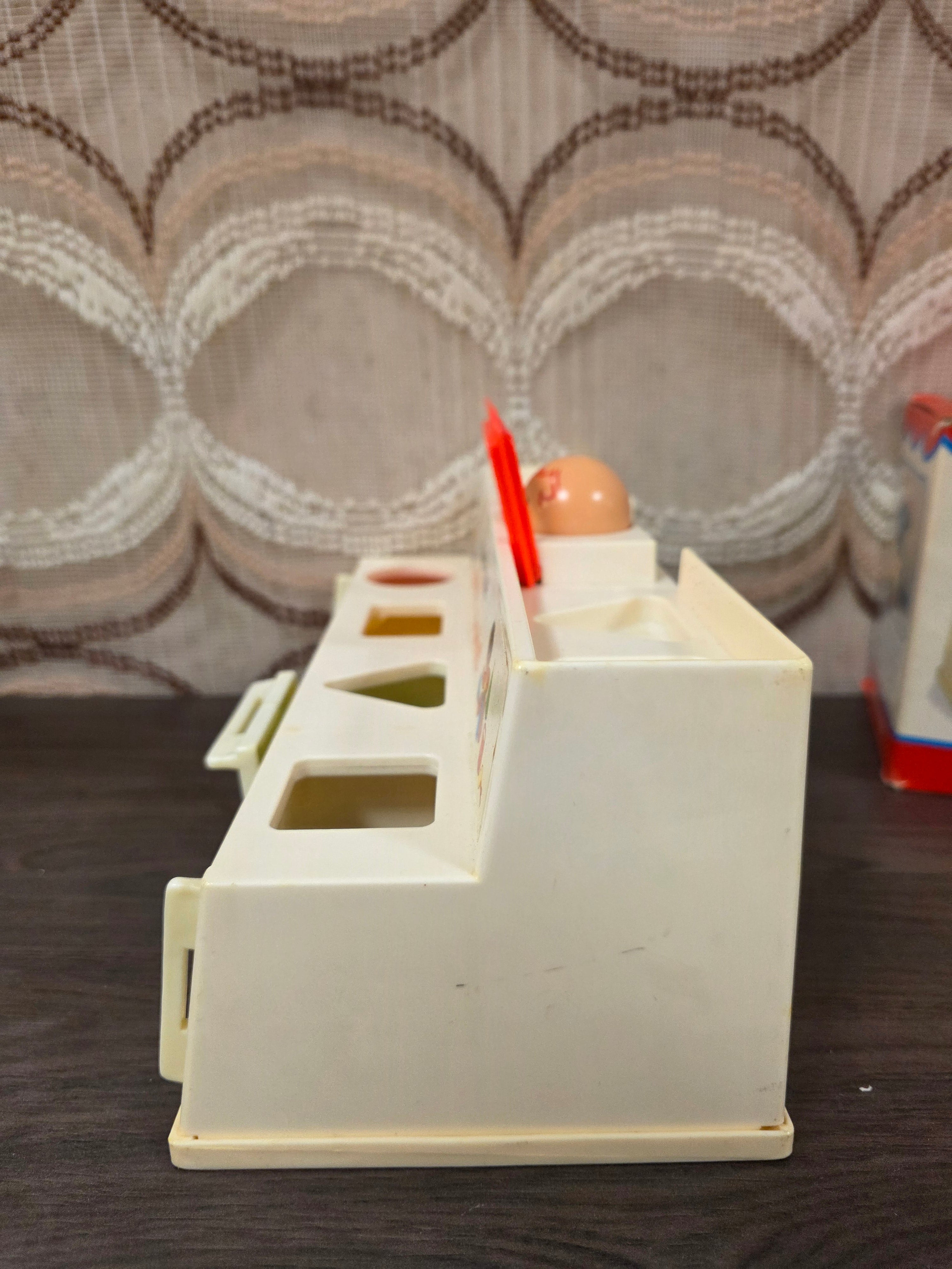 Vintage Fisher Price vormenstoof speelgoed shape sorter