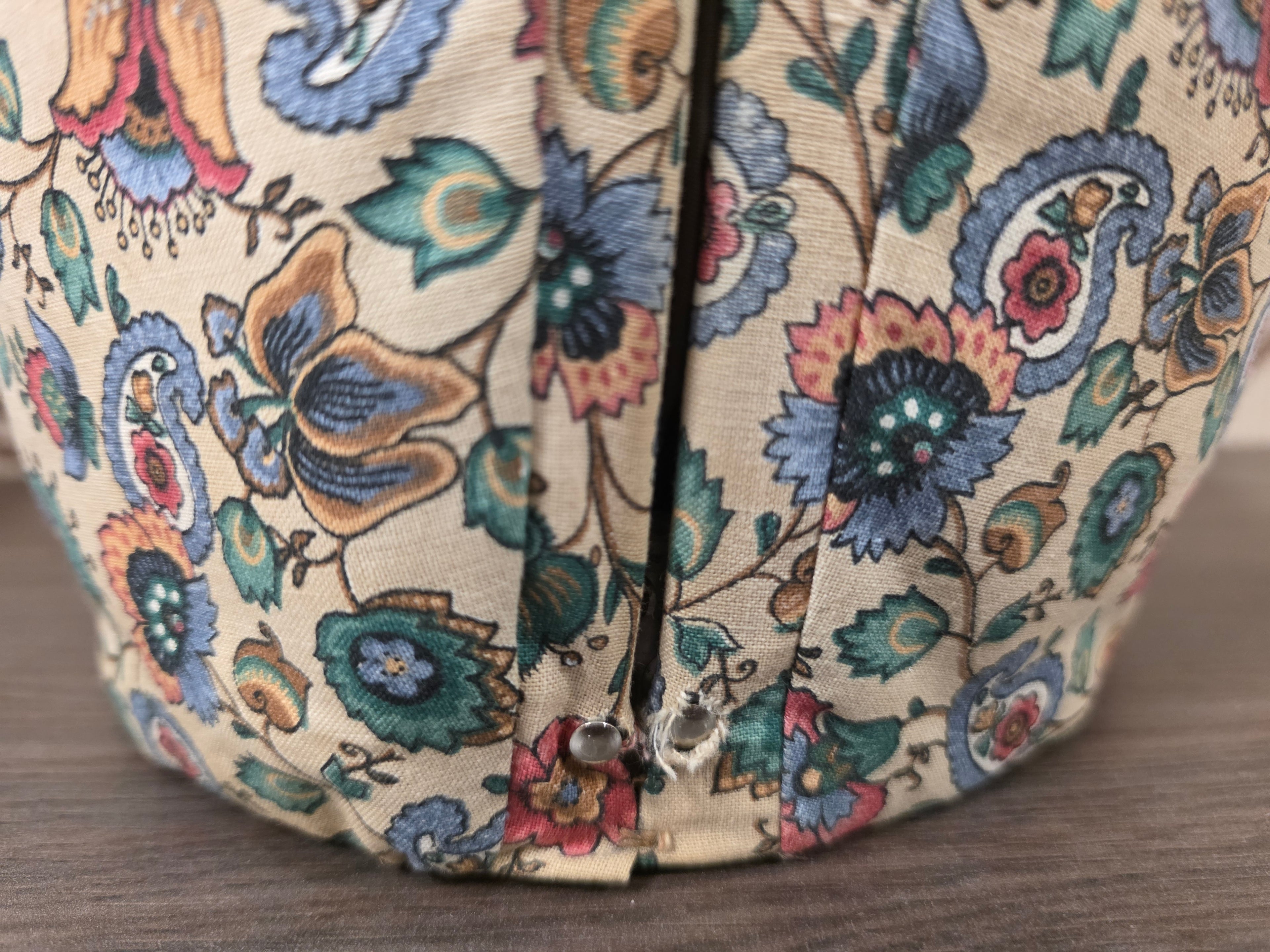 Douwe Egberts theebeurs bloemenprint met knip