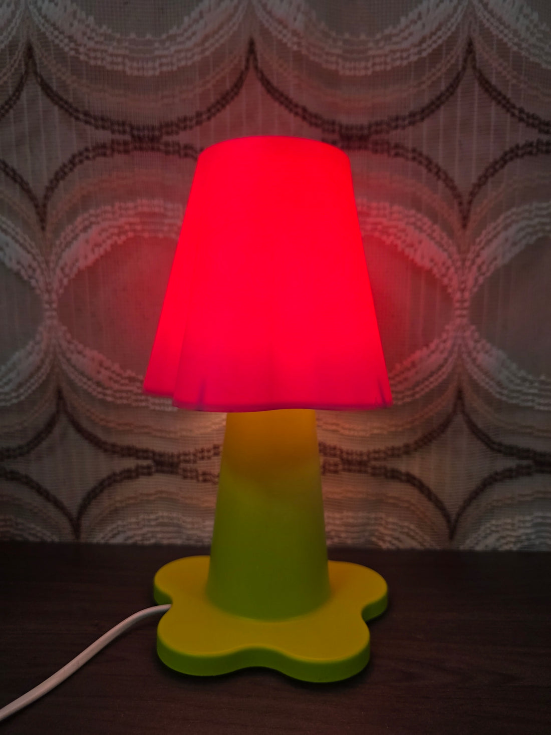 Vintage IKEA Mammut kinderkamerlamp fuchsia roze