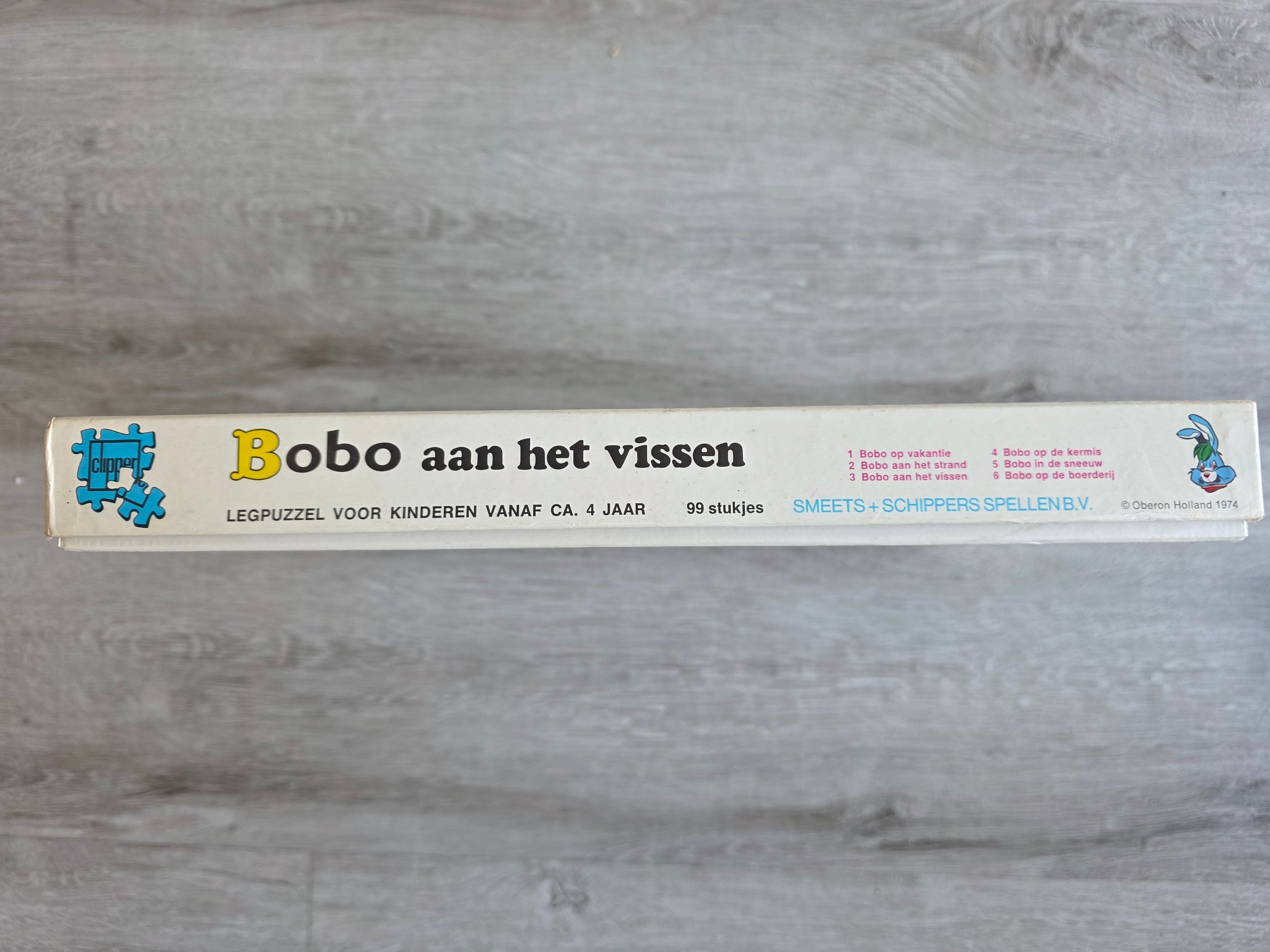 Bobo aan het vissen puzzel 1974 99 Stukjes