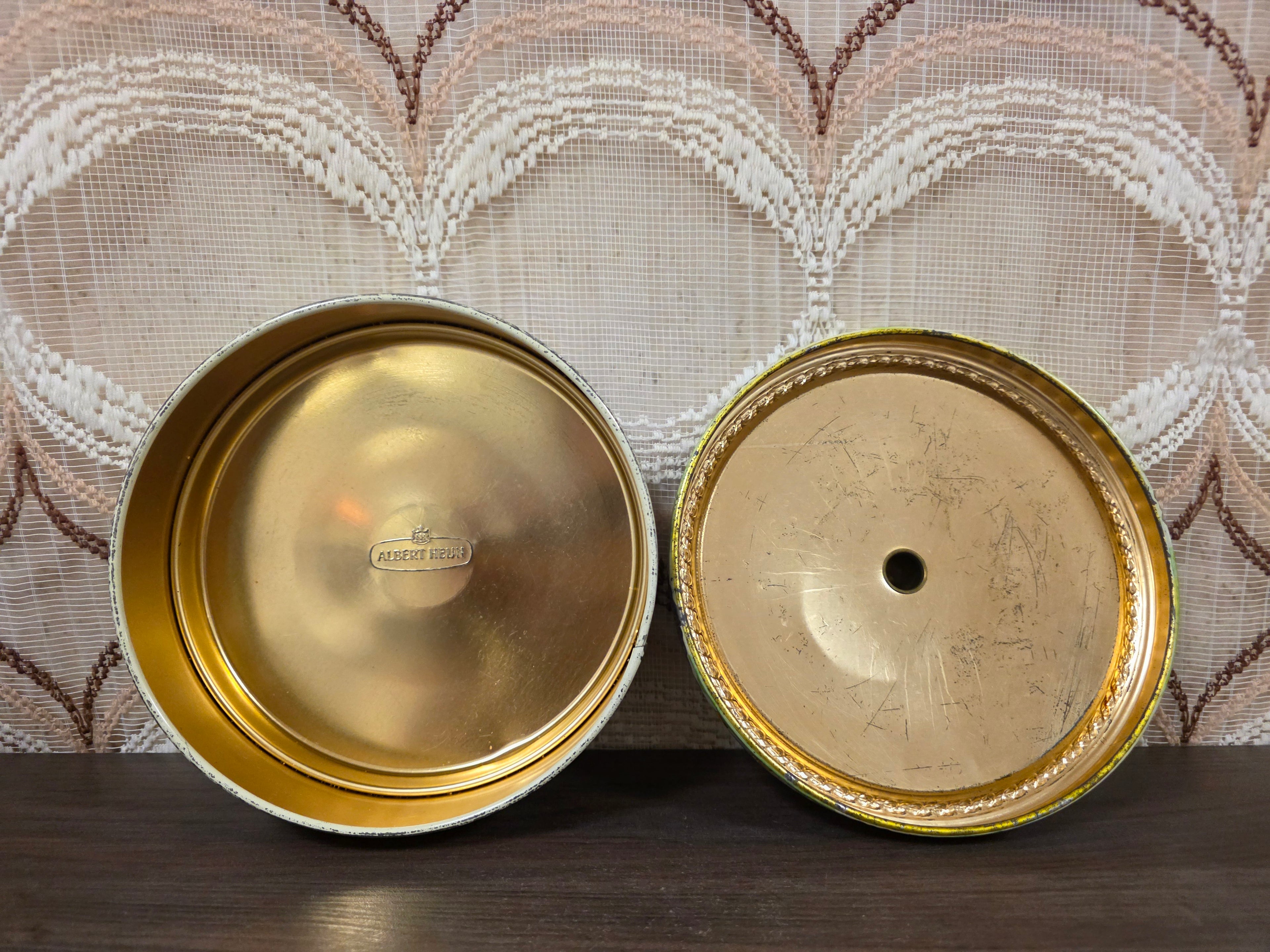 Albert Heijn vintage rond koekblik - koektrommel