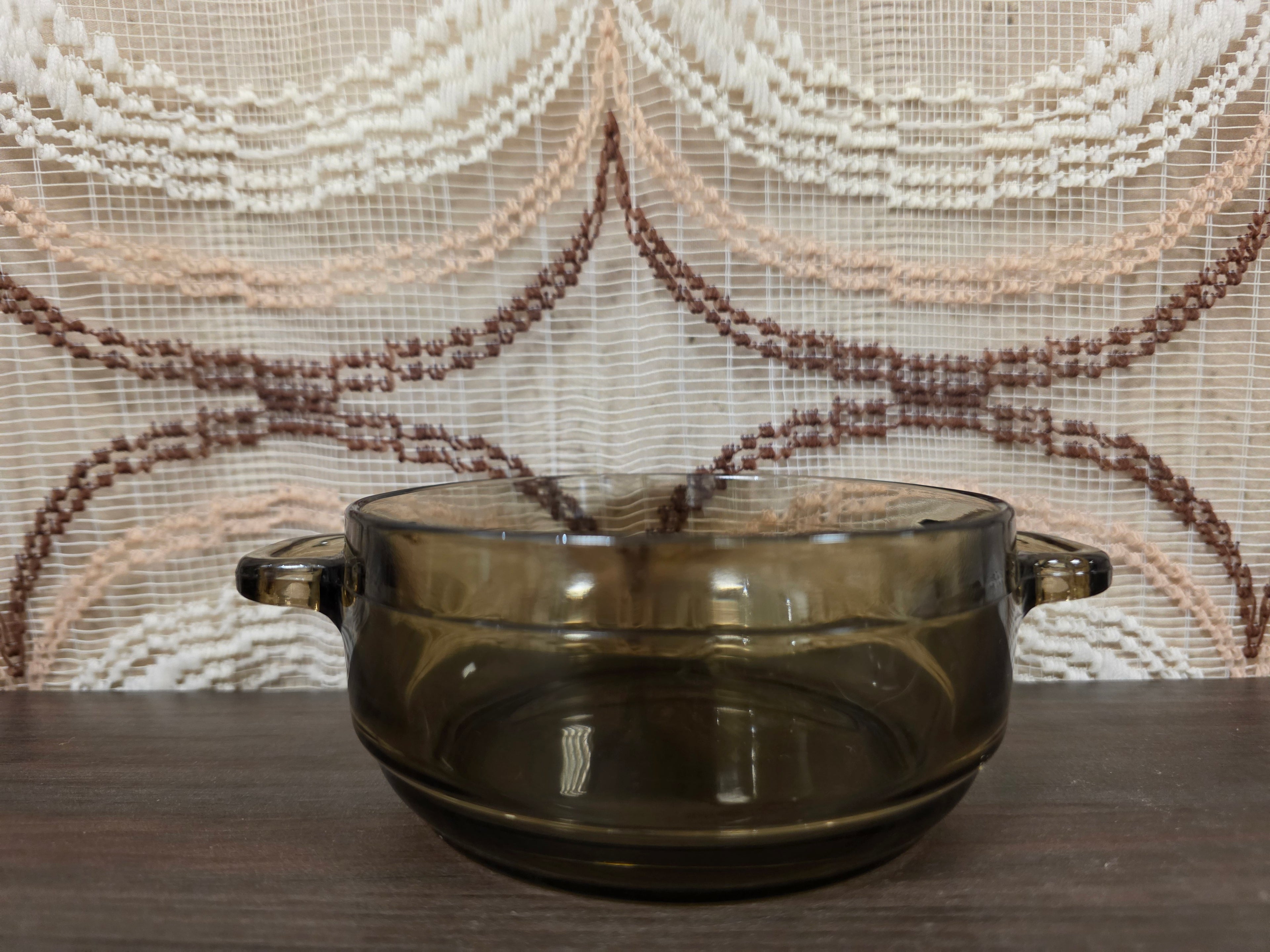 Arcoroc vintage rookglas soepkom