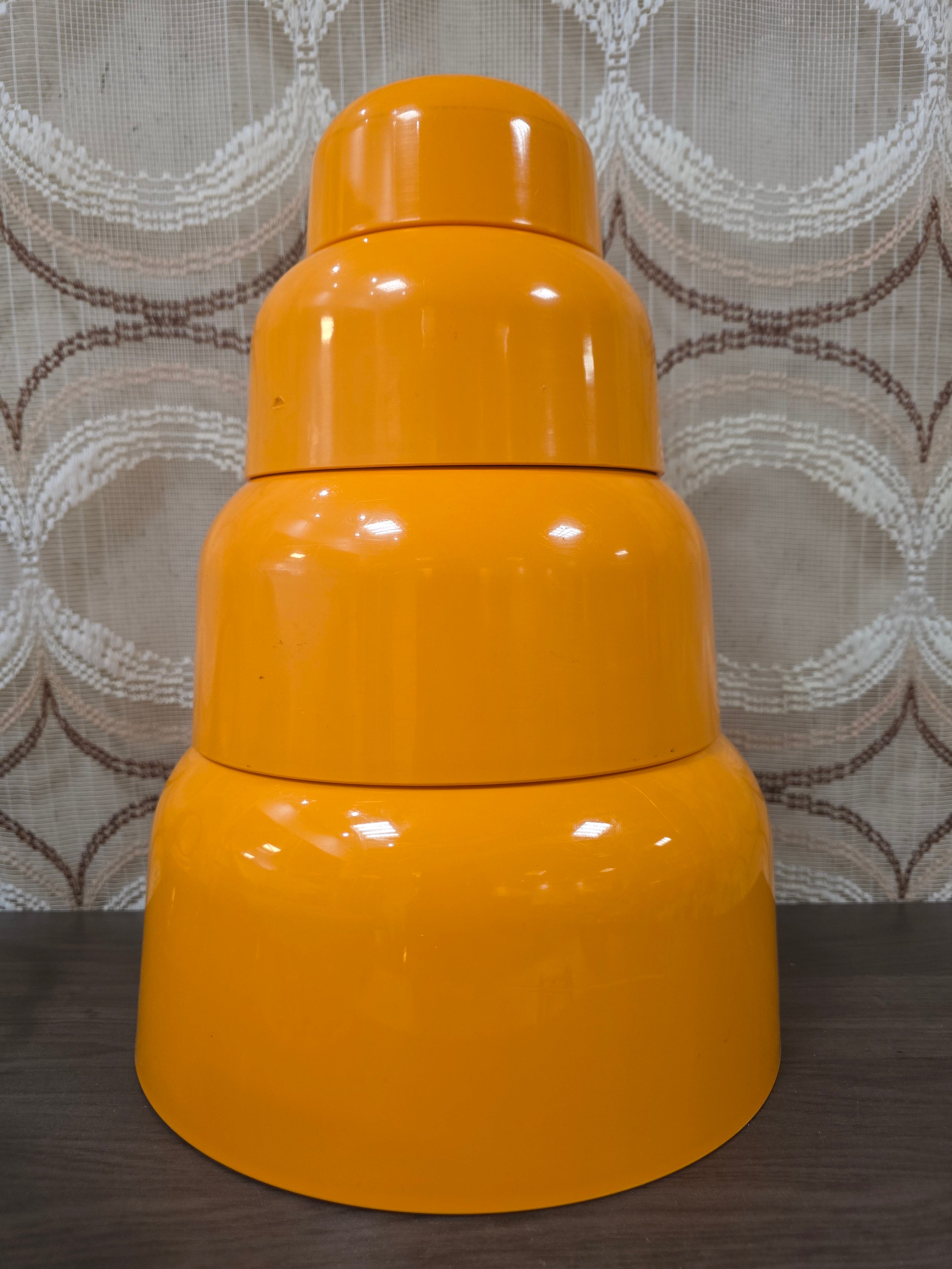Fixit melamine schalenset oranje 4-delig