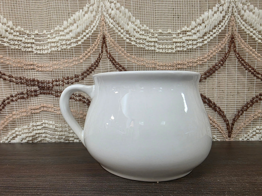 Vintage witte soepkom Ossenstaart