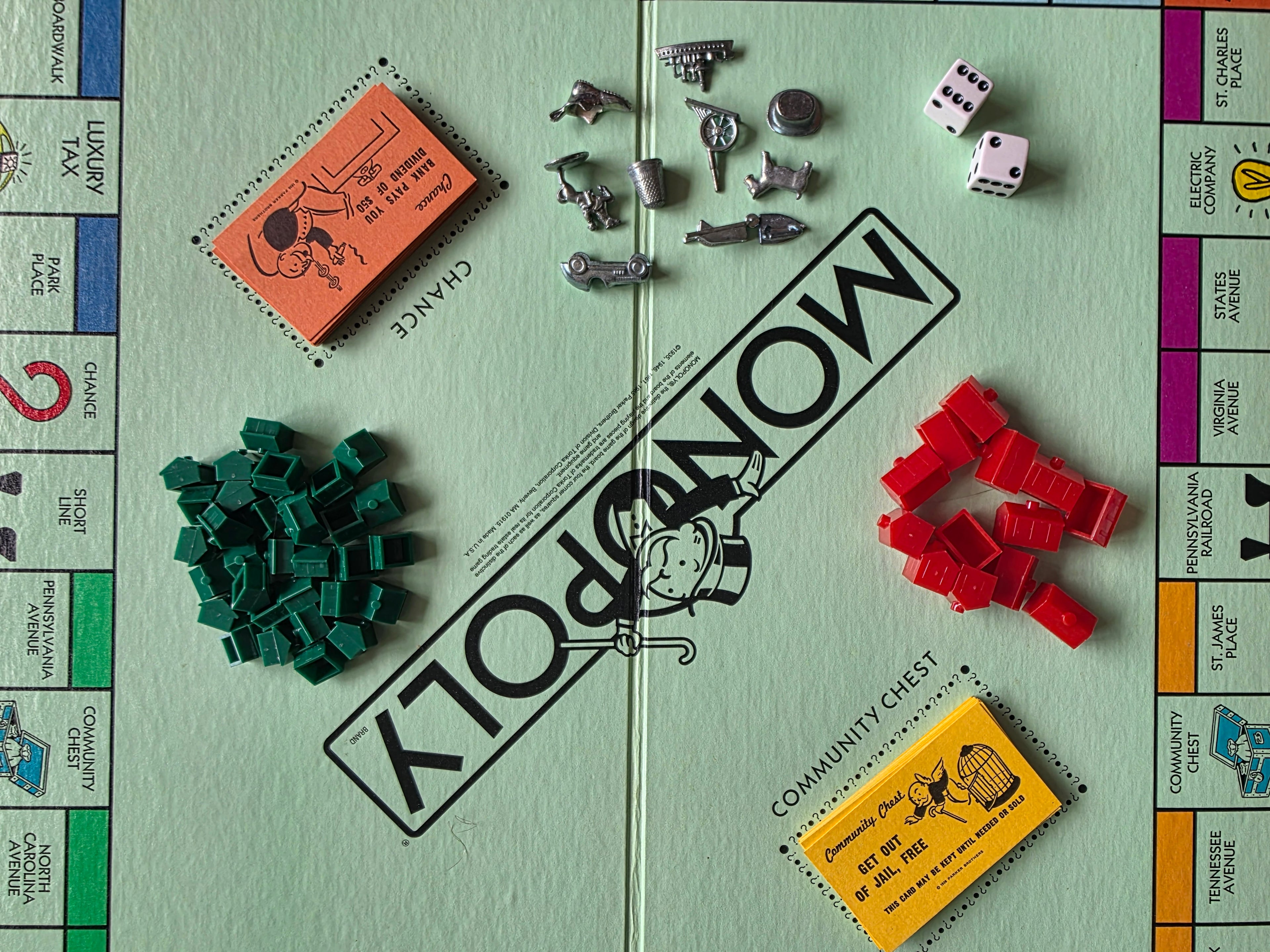 Vintage Monopoly USA Parker Brothers bordspel