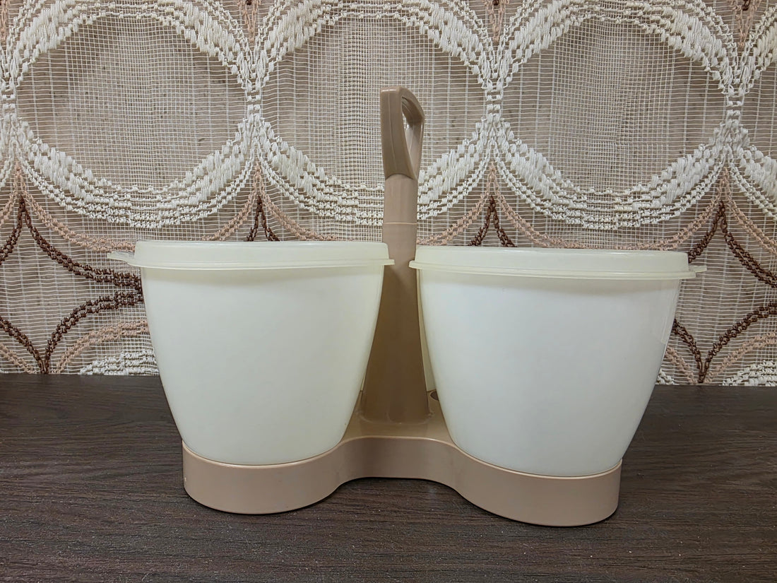 Tupperware trio creme beige