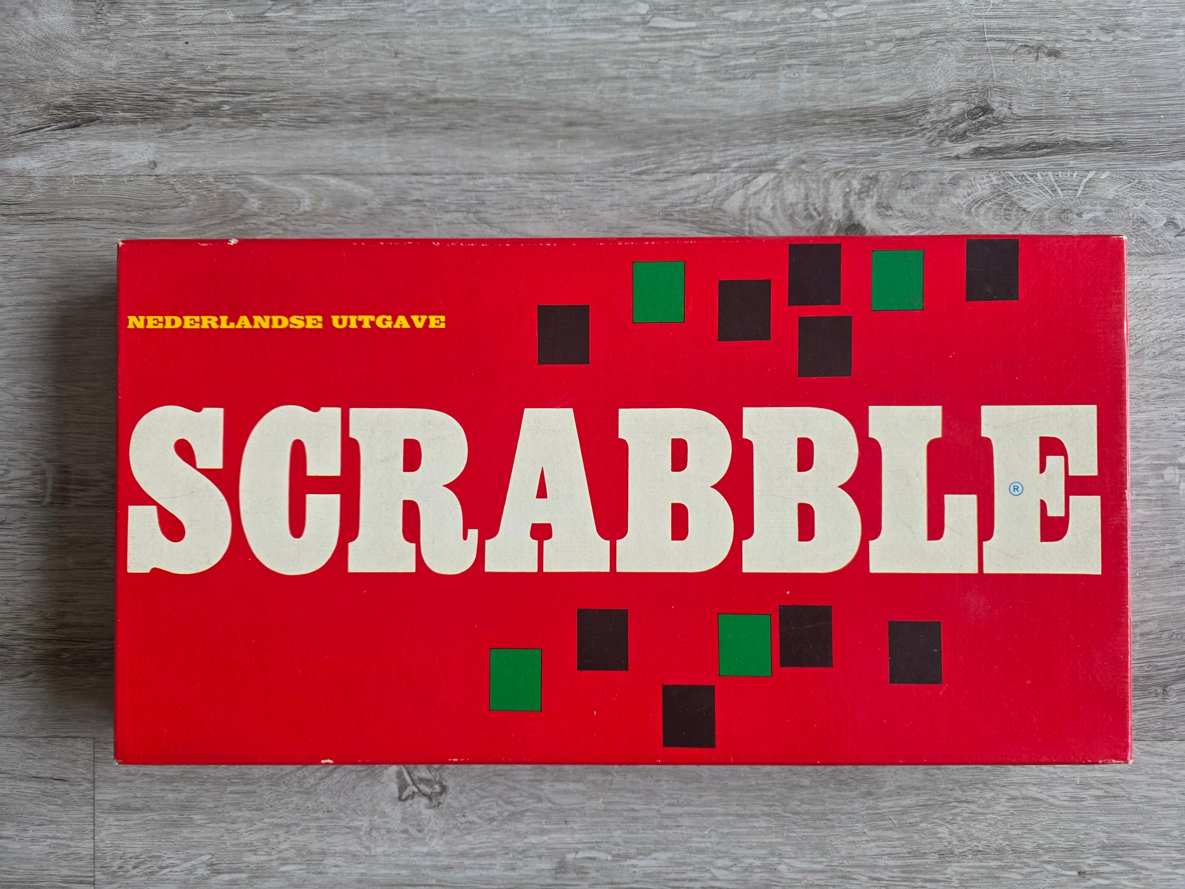 Vintage Scrabble Nederlandse uitgave compleet met houten letters