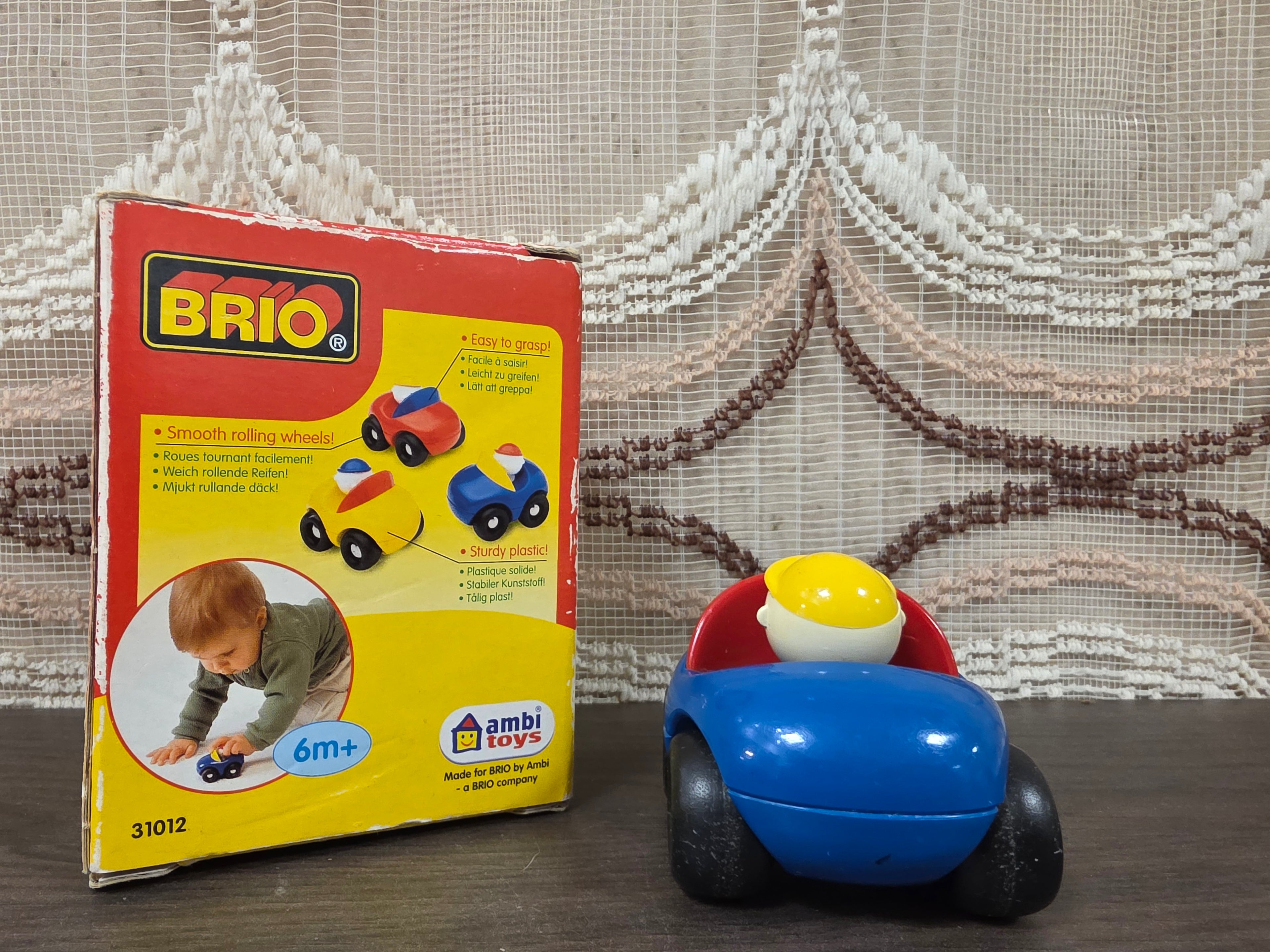 Vintage BRIO Ambi Toys Pocket Car 31012 met originele doos