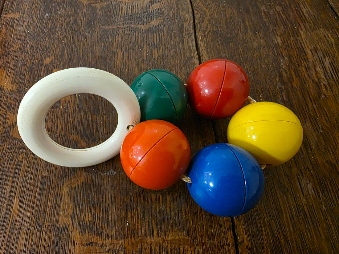 Ambi toys rammelaar gekleurde ballen