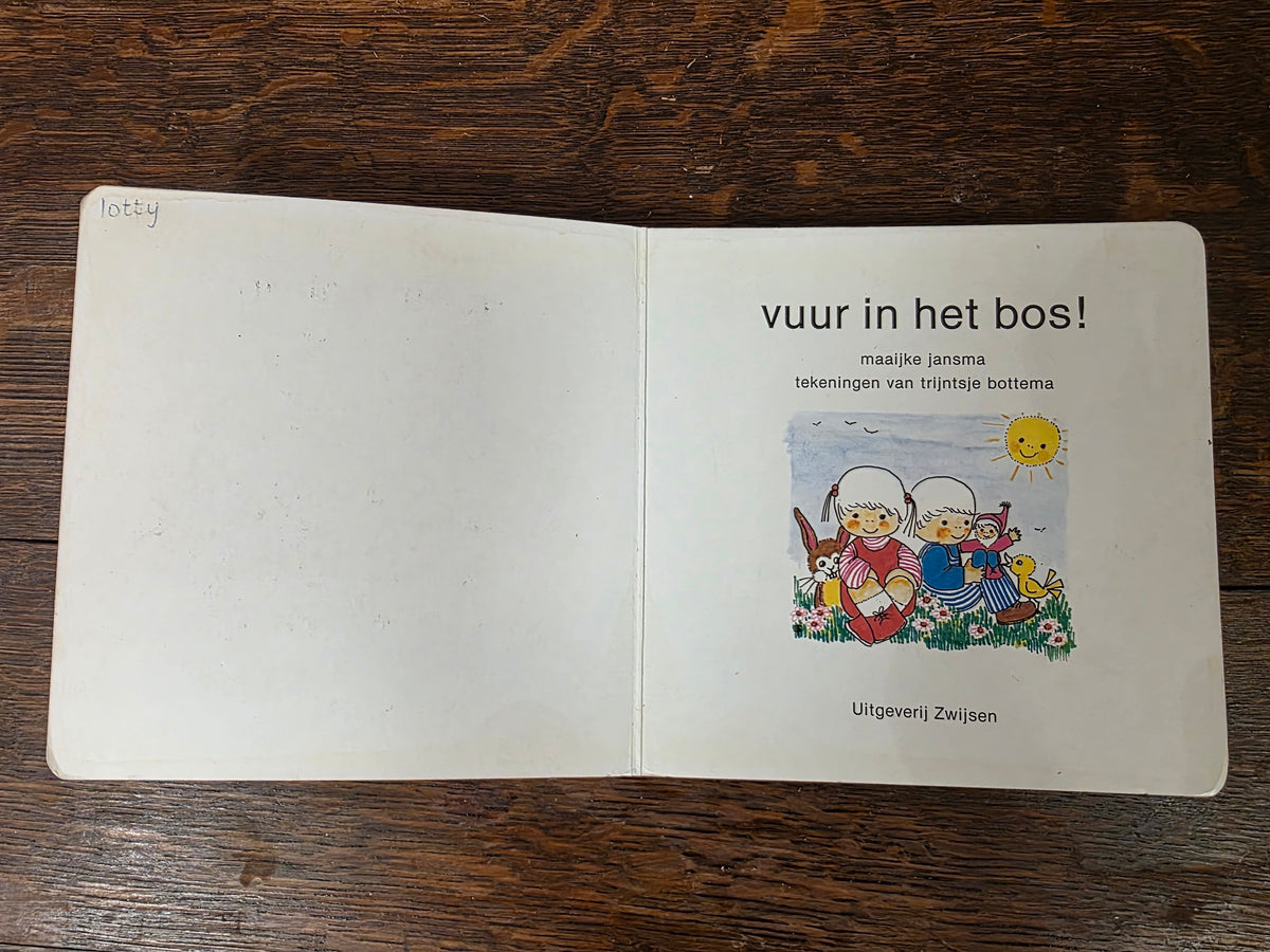 Botjes boekje 5 “vuur in het bos” – vintage kinderboekje deel 5