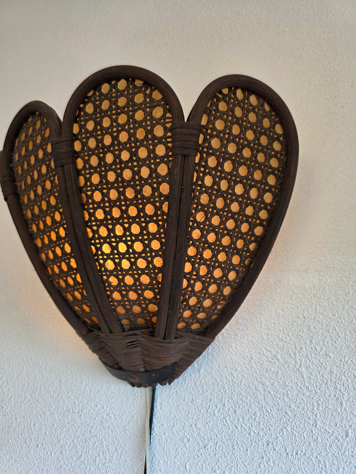Manou webbing wandlamp jaren 70