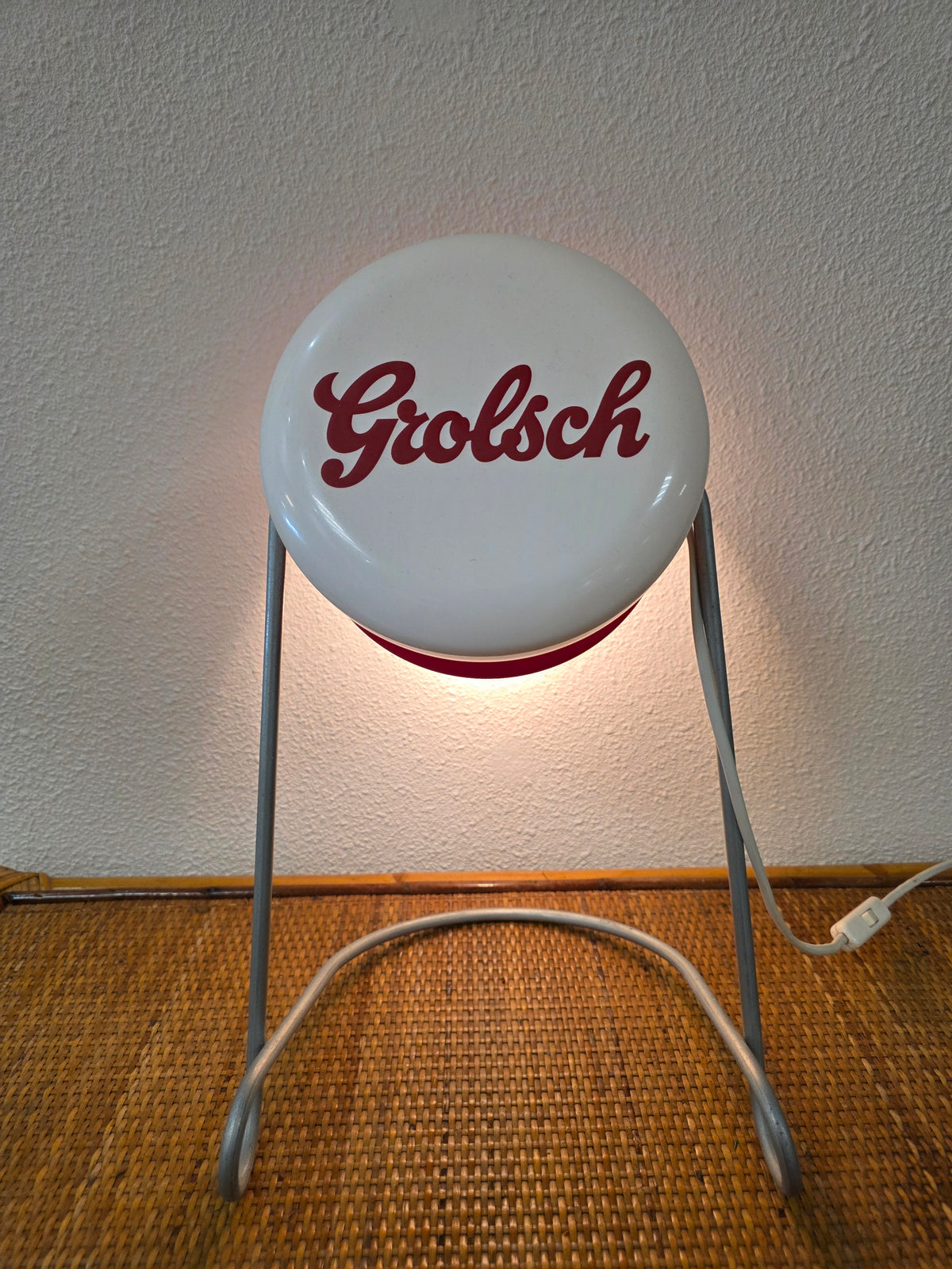 Grolsch tafellamp beugeldop jaren 90