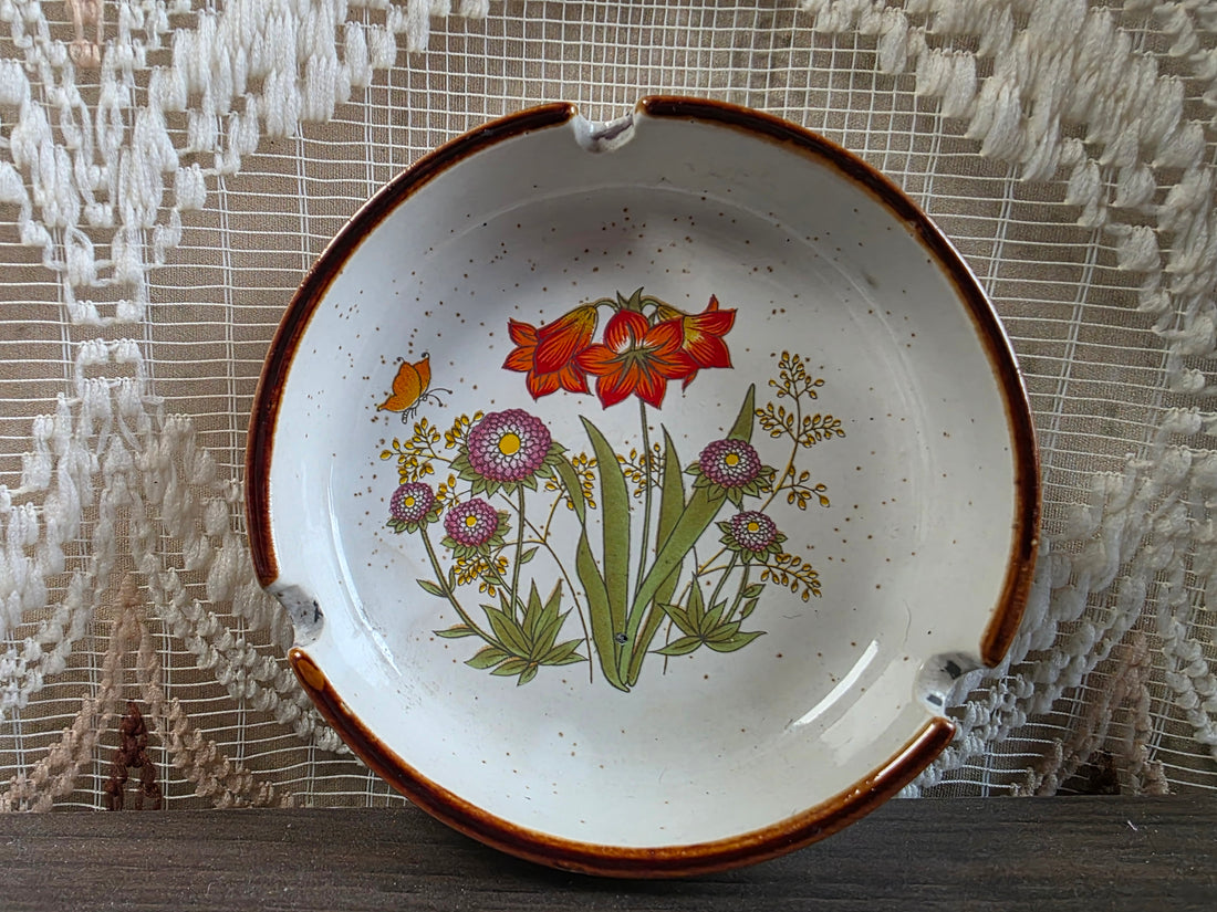 Wildflower kleine asbak met bloemen