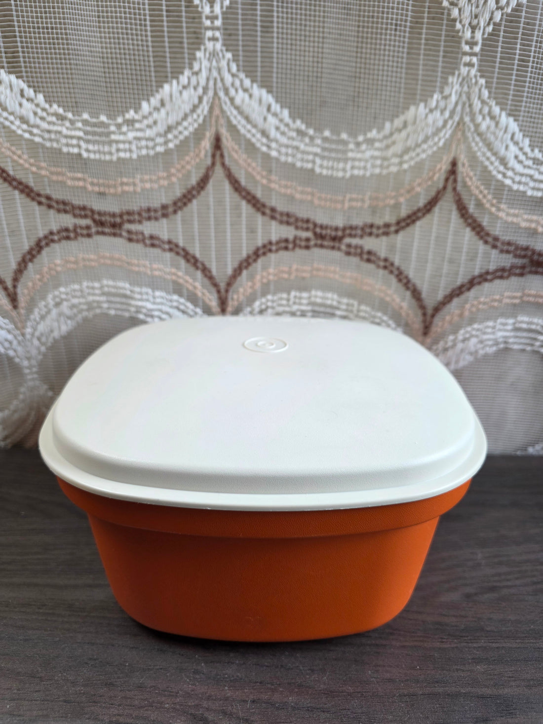 Tupperware oranje serveerwonder met vergiet
