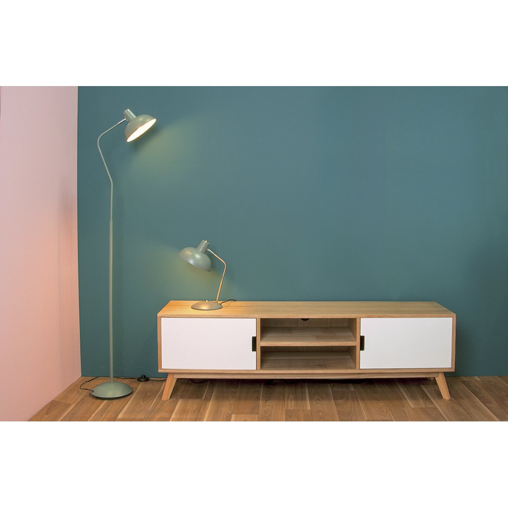 Leitmotiv retro tafellamp matgroen