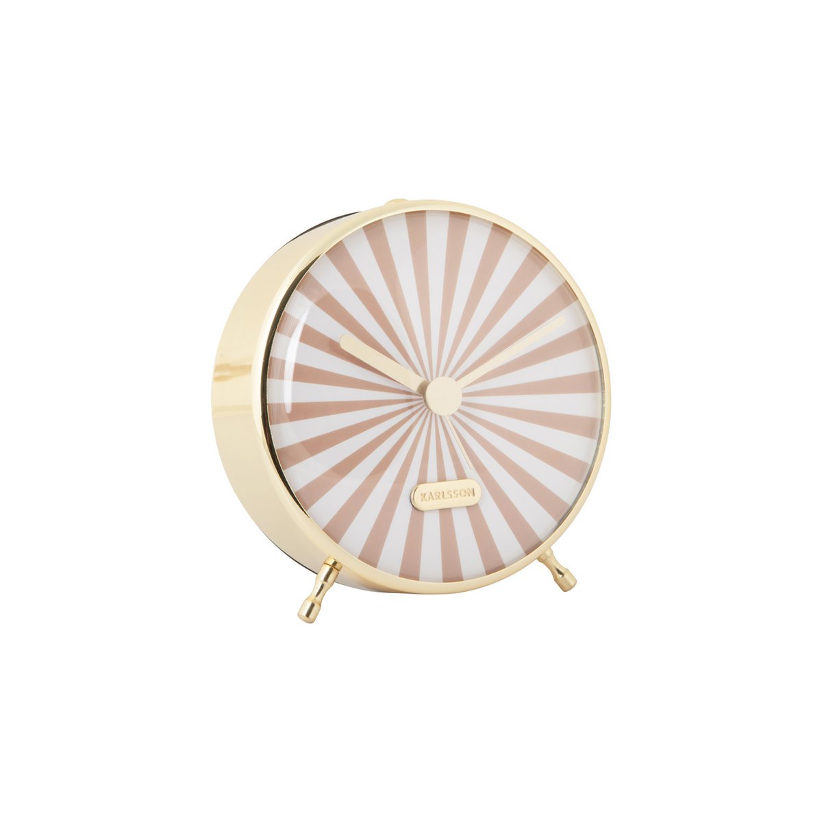 Retro wekker Karlsson Candy Swirl Beige
