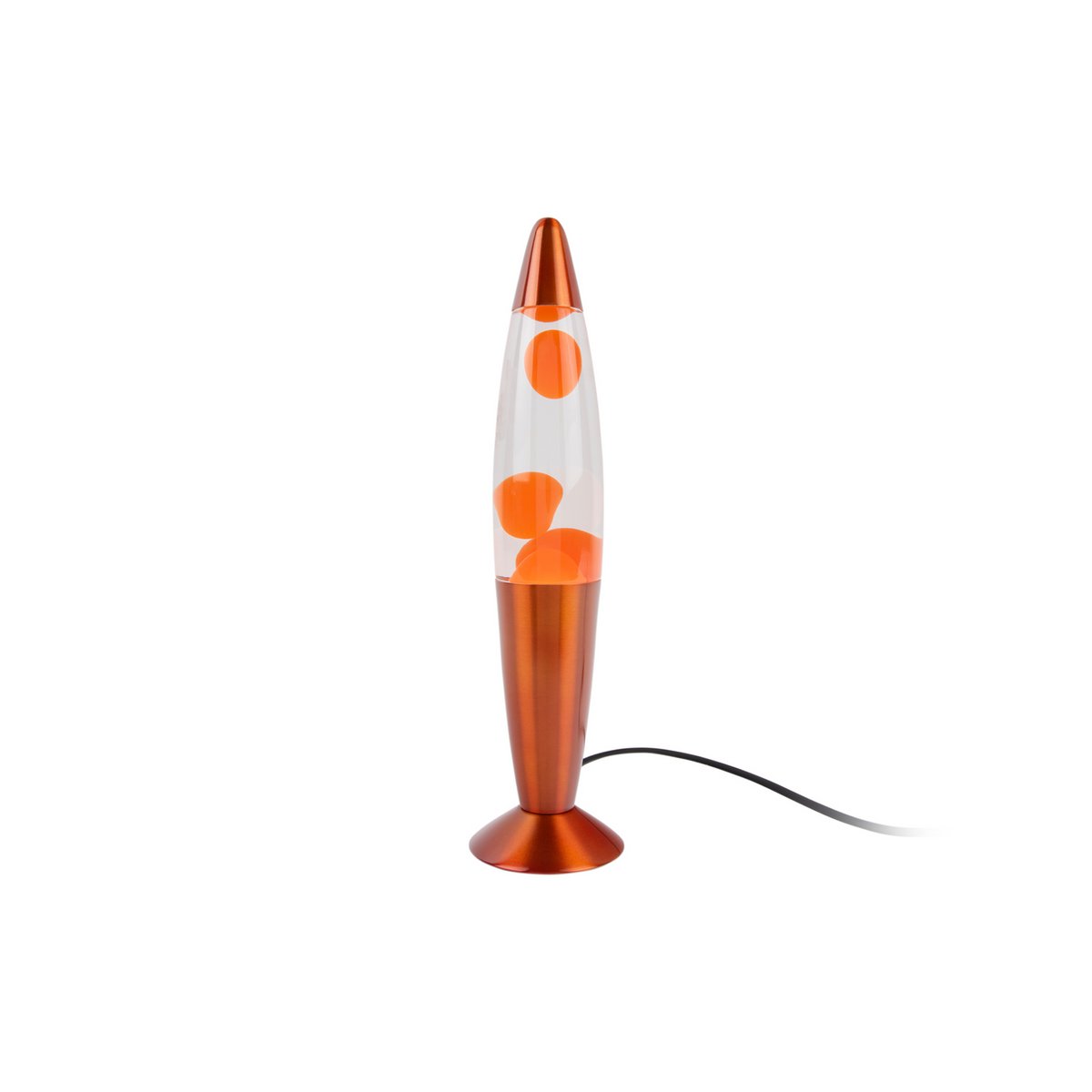 Retro lavalamp Funky Rocket – oranje tafellamp Leitmotiv