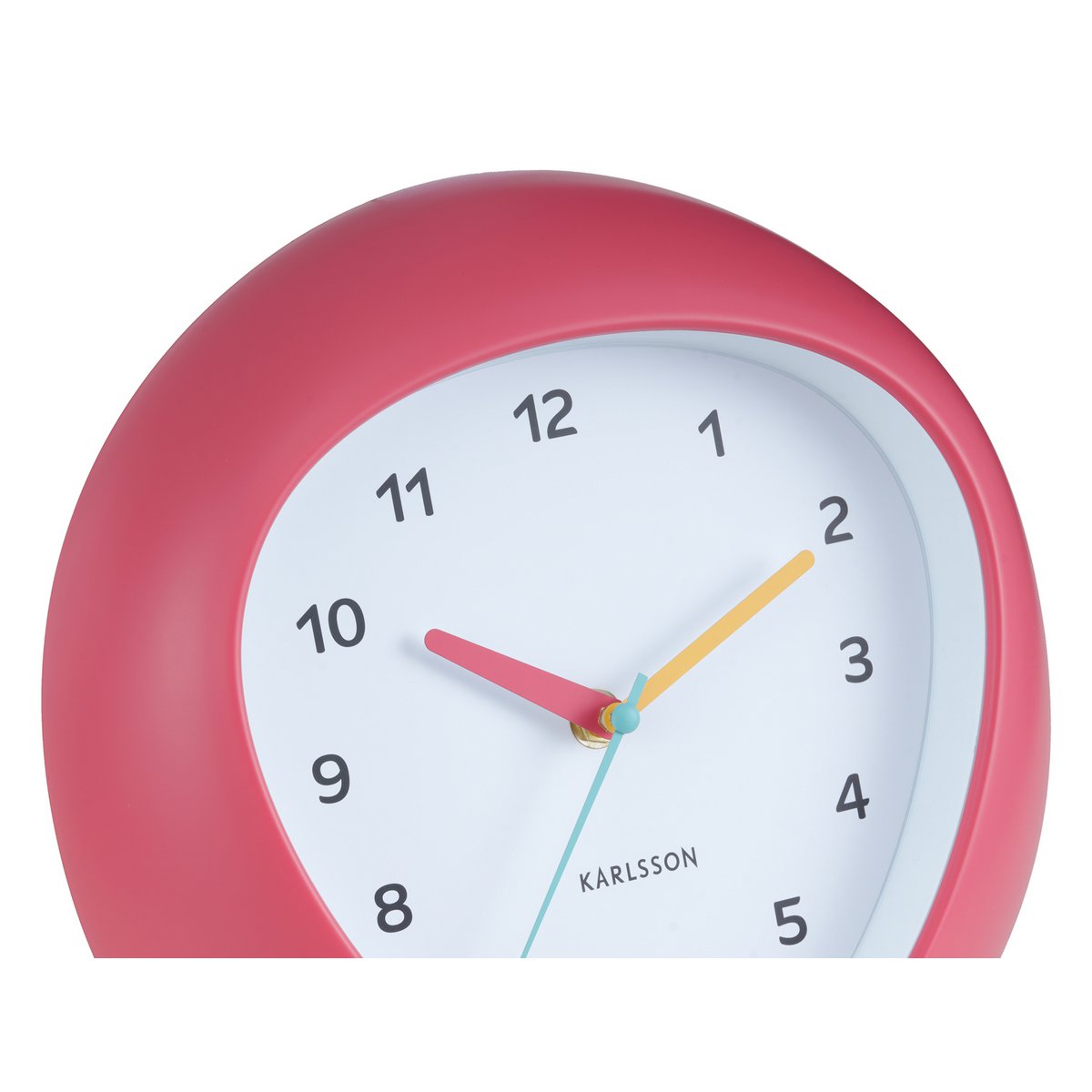 Retro wandklok Karlsson funky vibes - rood