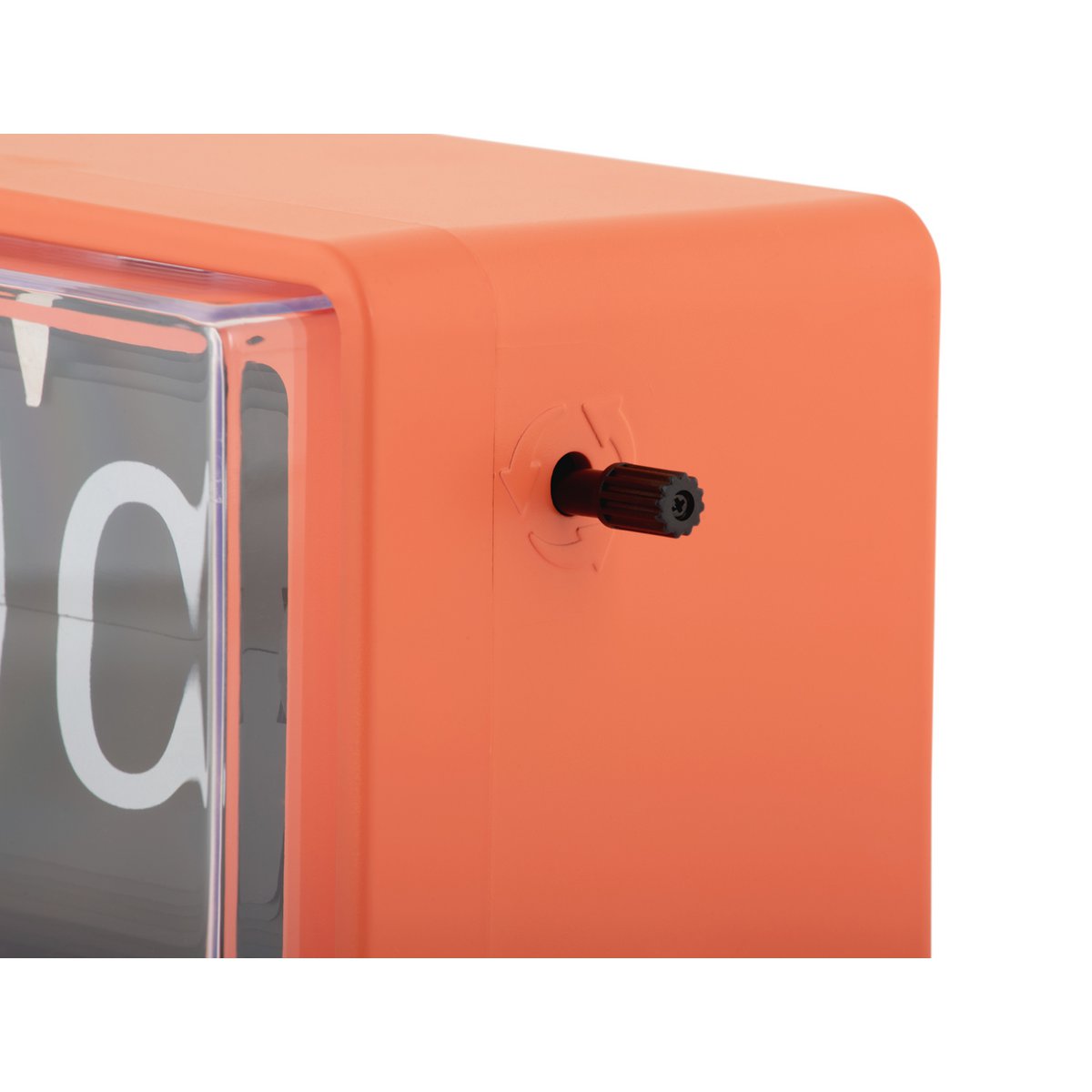 Retro oranje flipklok Karlsson Boxed