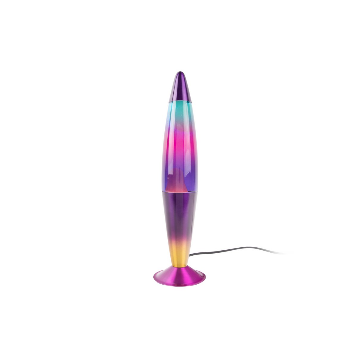 Retro lavalamp Rainbow Rocket – glazen tafellamp Leitmotiv