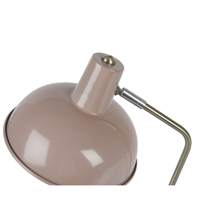 Retro tafellamp Leitmotiv Hood – roze ijzer