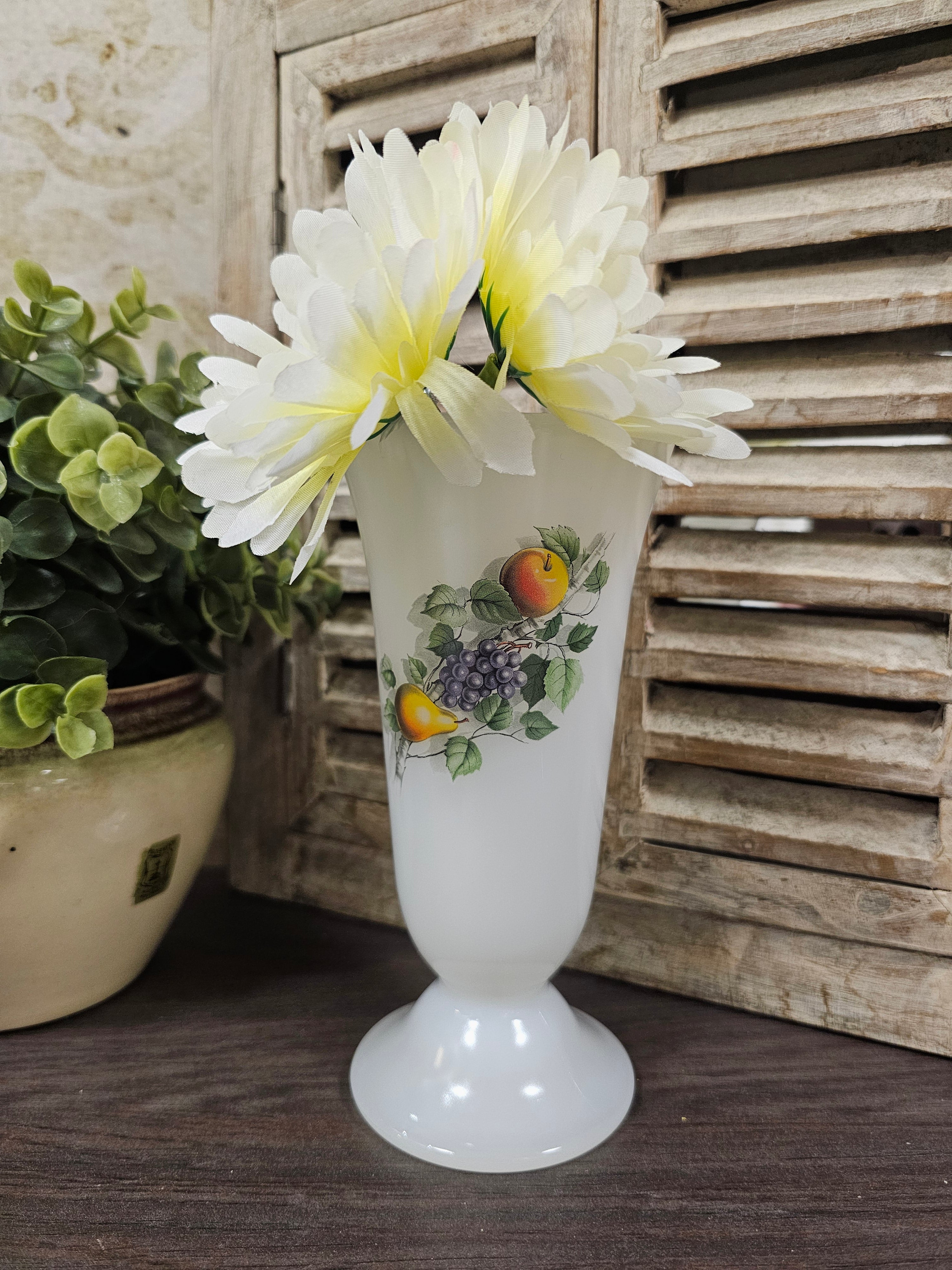 Vintage Arcopal Fruit de France vaasje