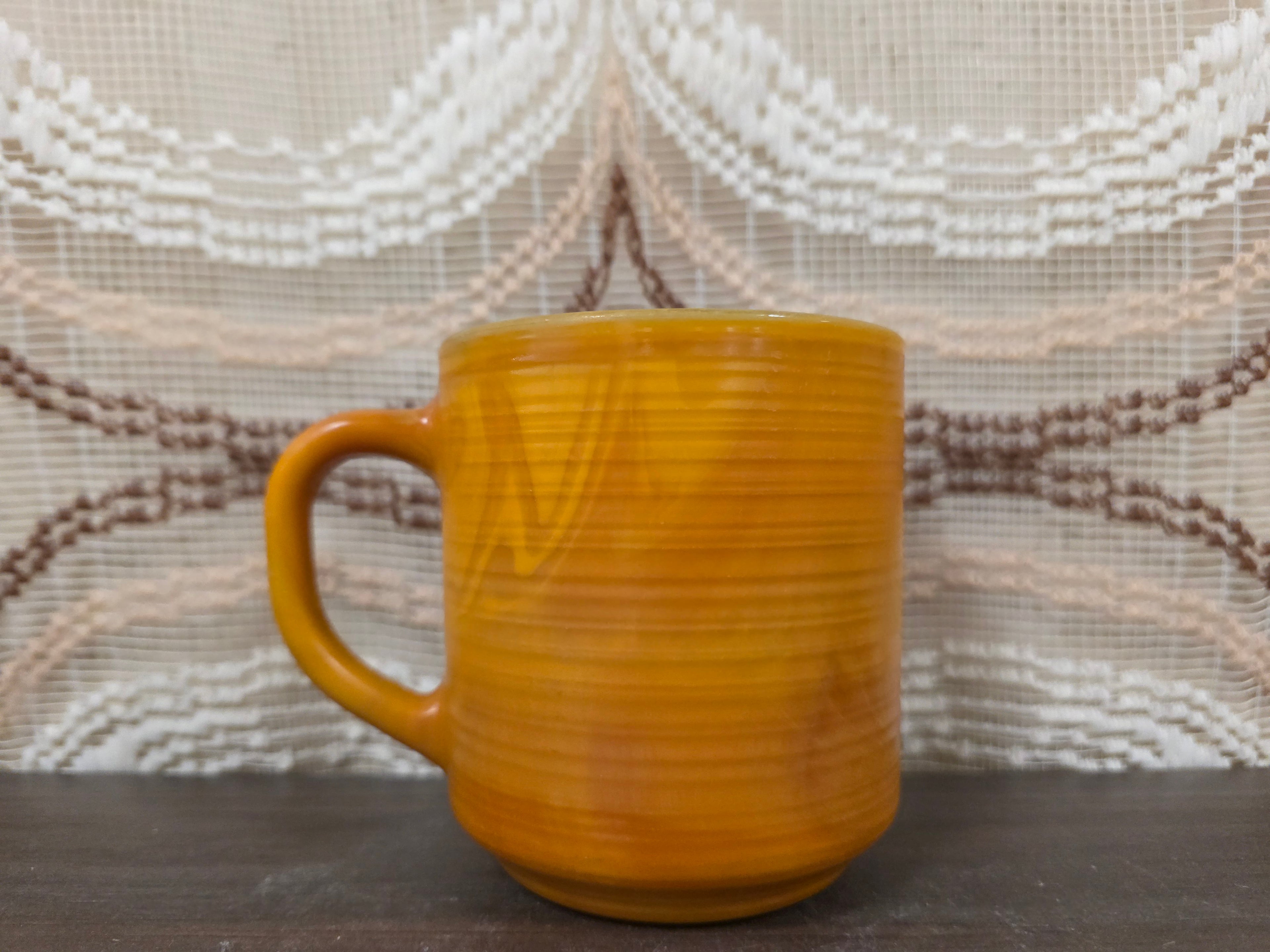 Arcopal Volcan koffiebeker oranje glas BP