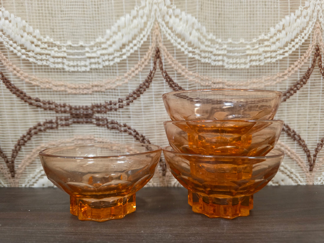 Arcoroc Rosaline roze persglas schaaltjes 5 cm hoog