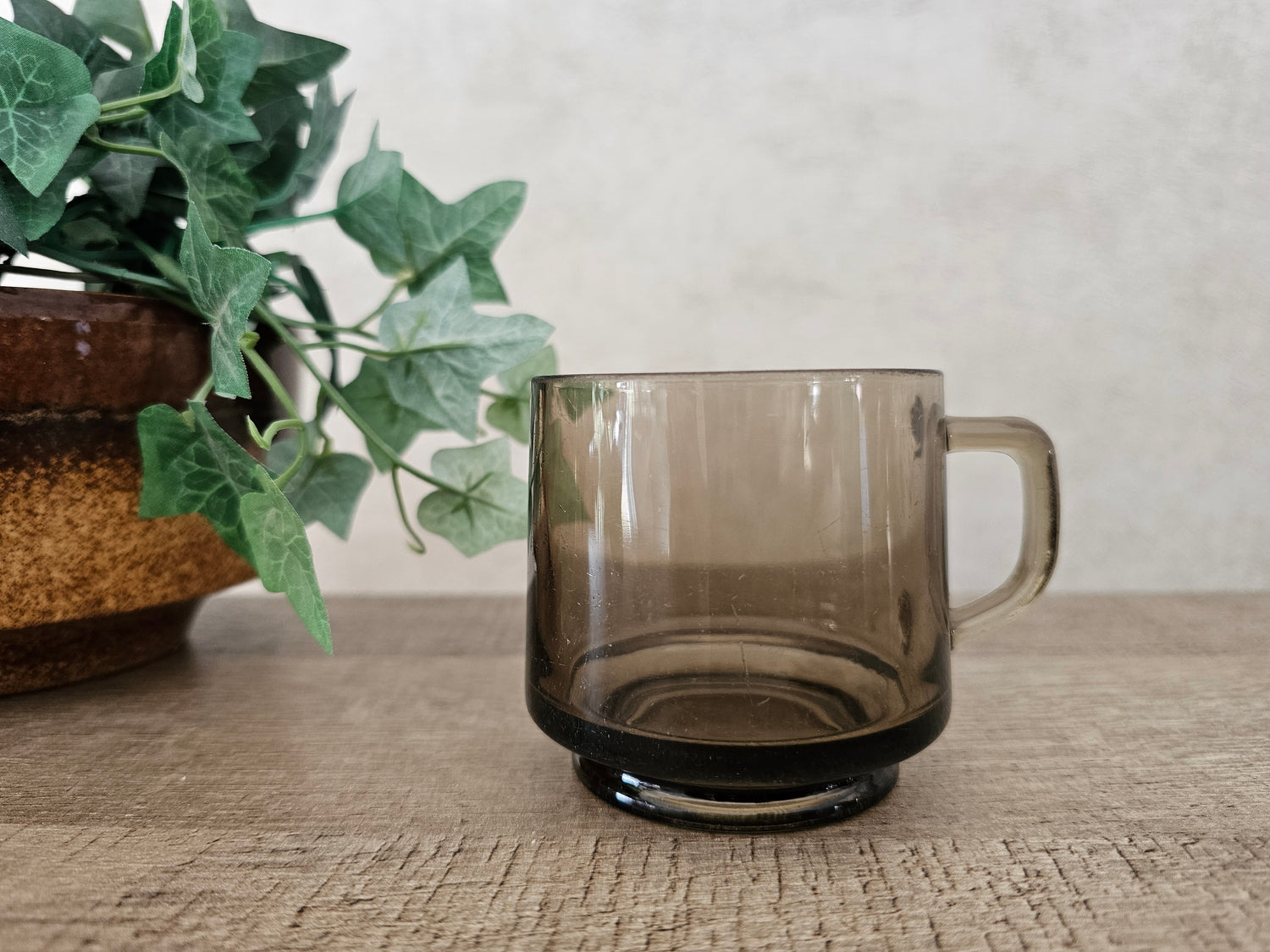 Douwe Egberts moccona rookglas koffiekopje